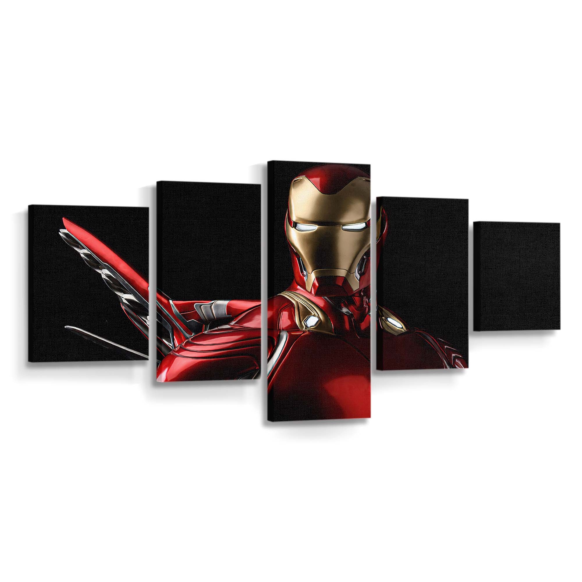 Iron Man Leuchtende Augen Leinwandbild - Wanddeko