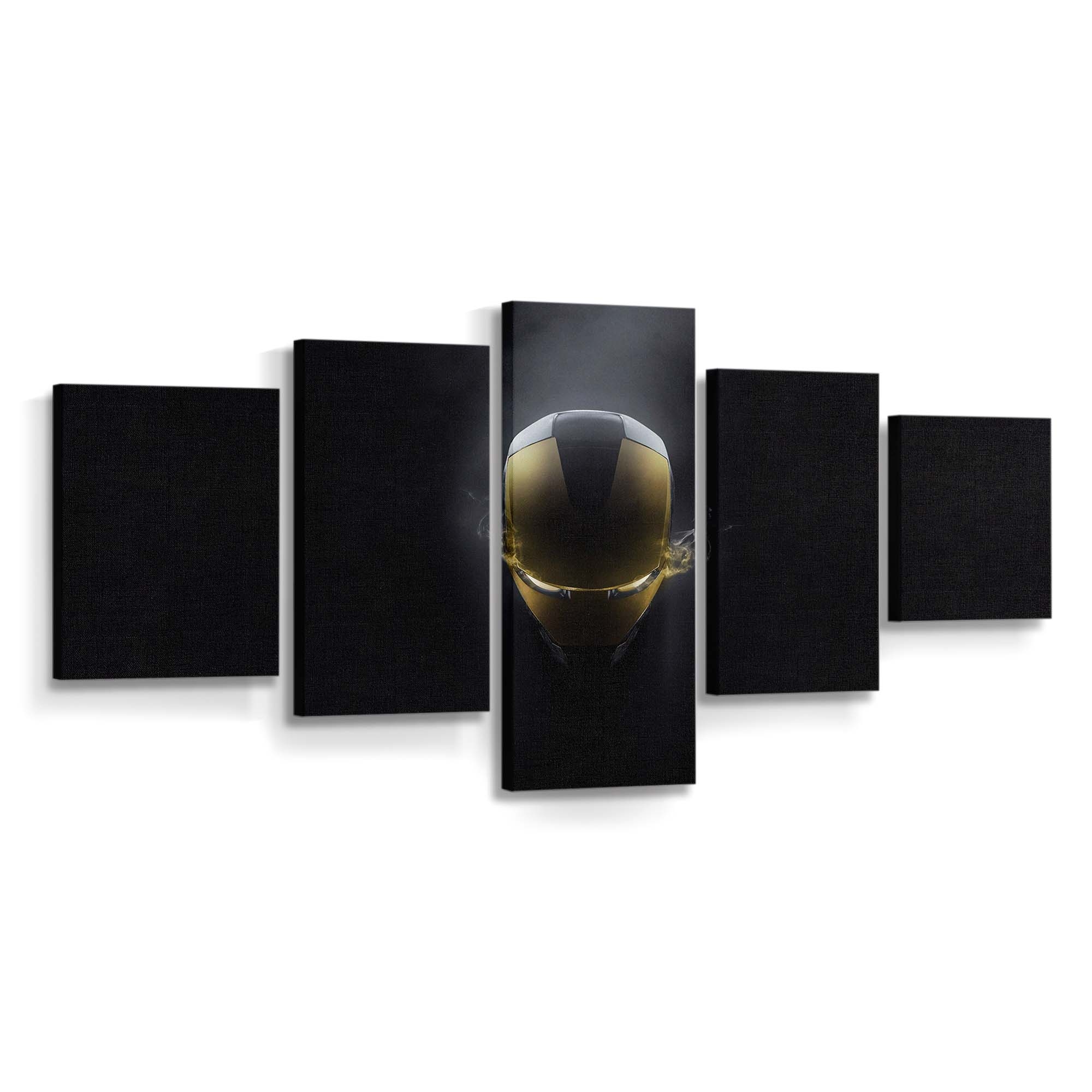 Iron Man Leuchtende Maske Leinwandbild - Wanddeko