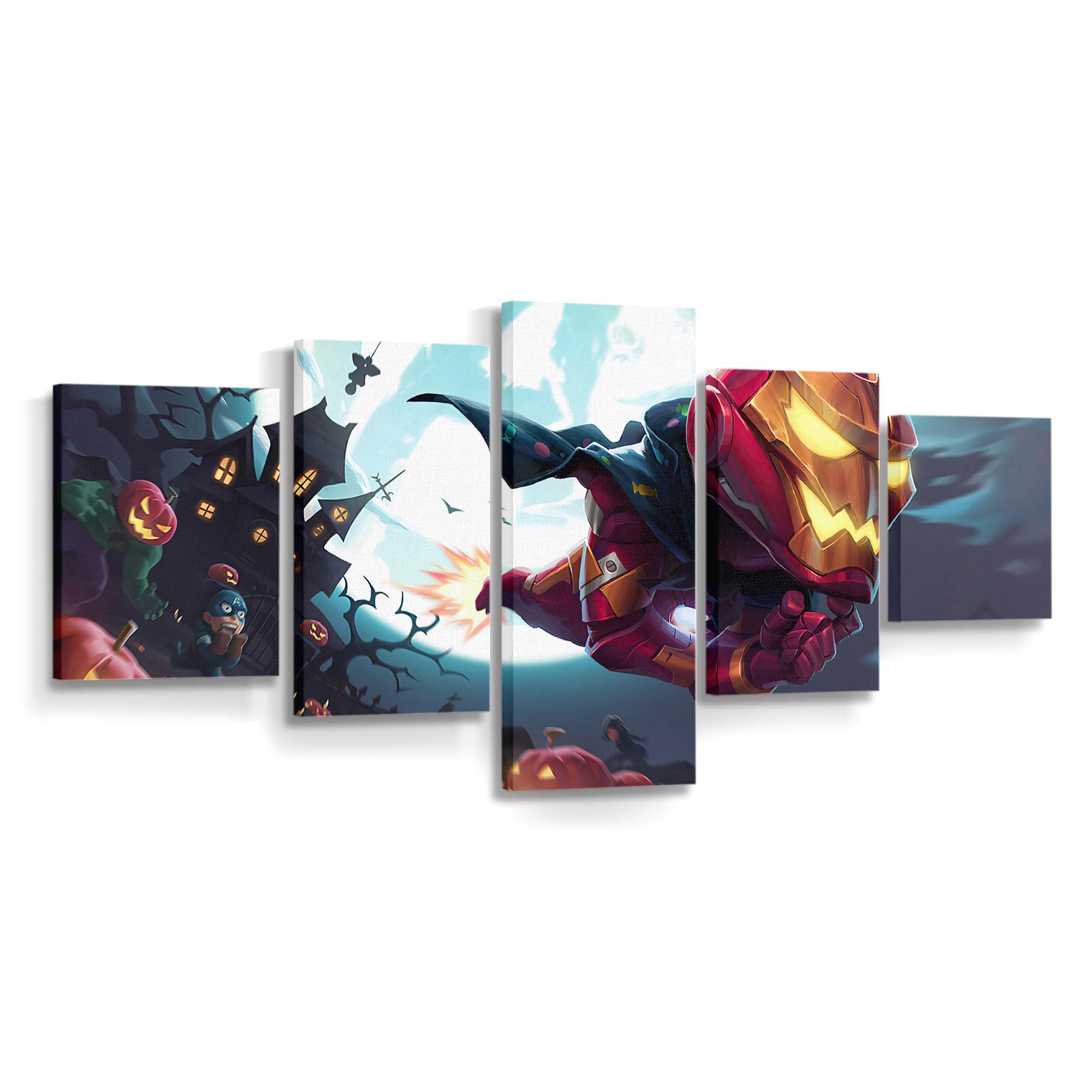 Iron Man Halloween Leinwandbild - Wanddeko