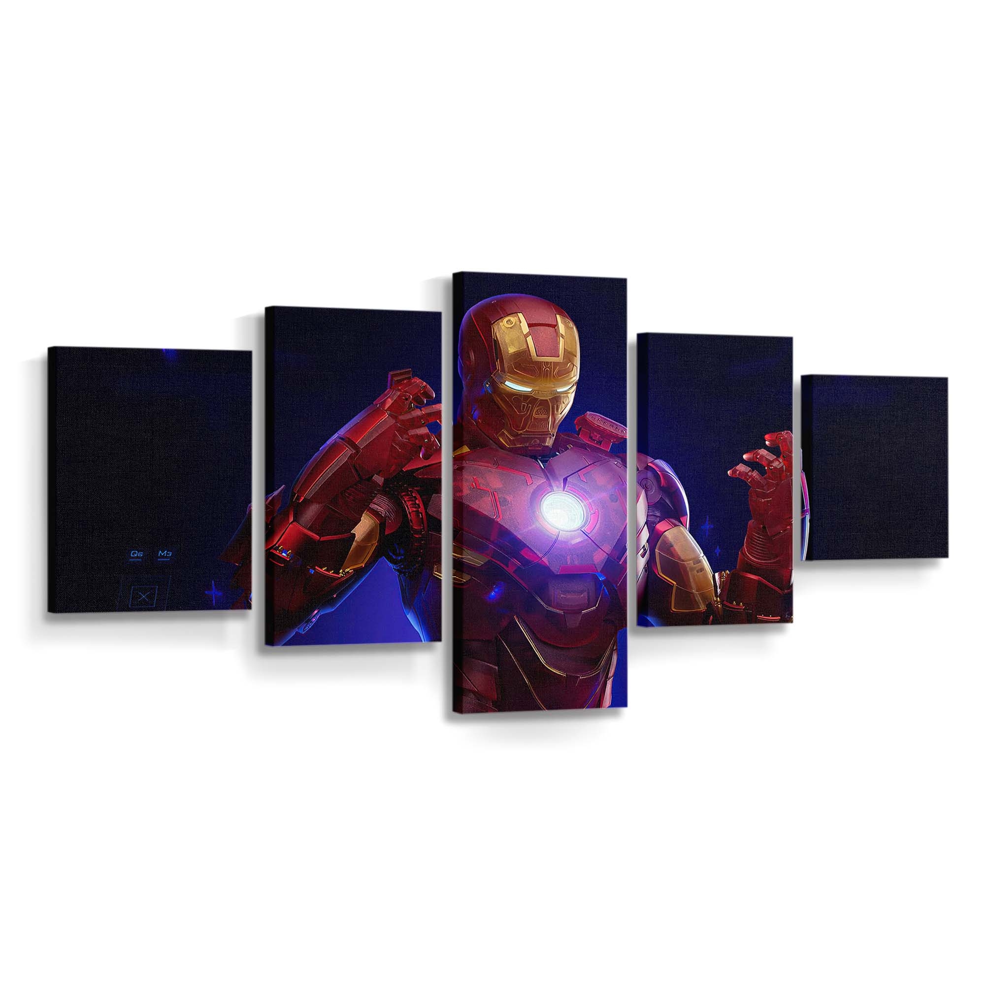 Iron Man Holografischer Anzug Leinwandbild - Wanddeko