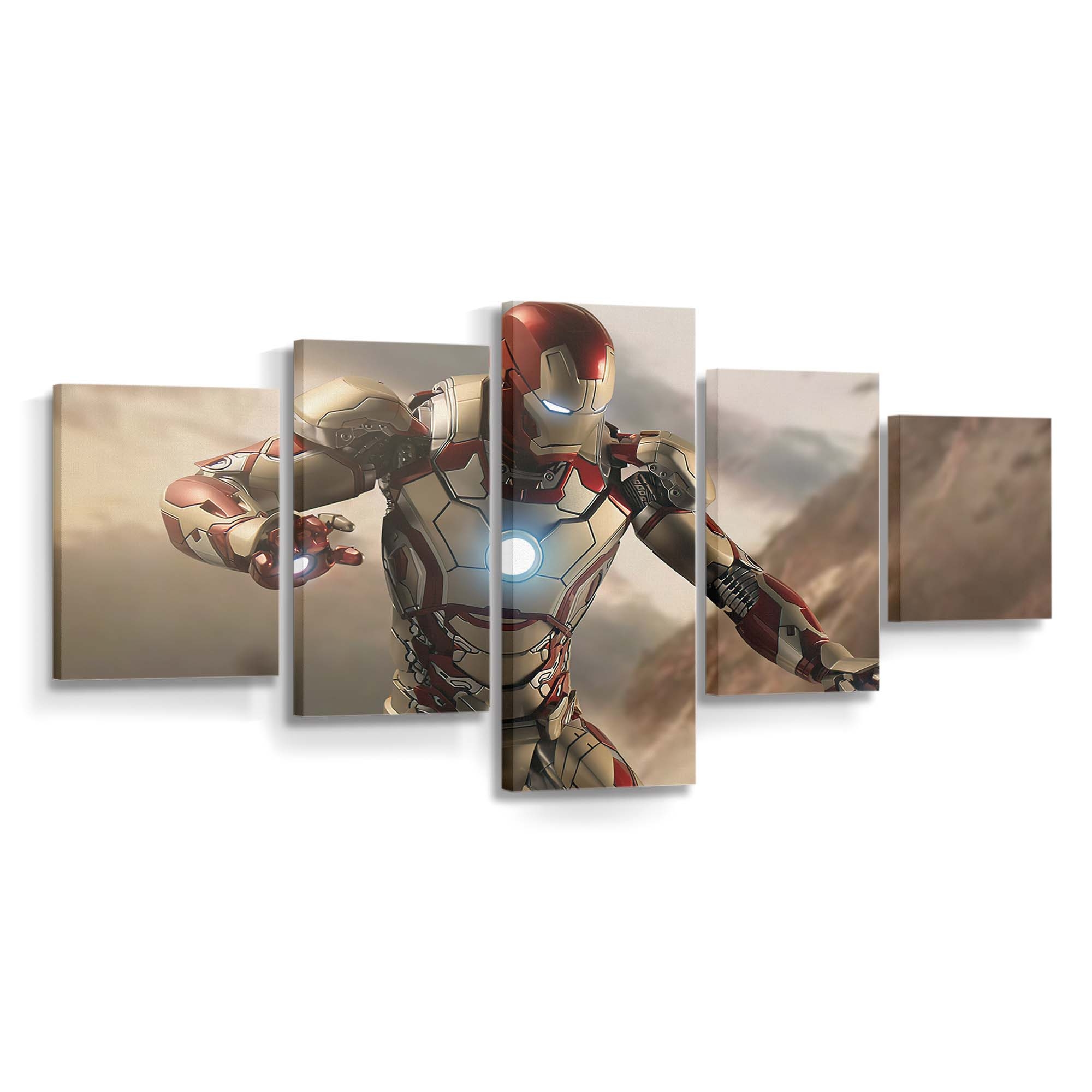 Iron Man Schwebend Leinwandbild - Wanddeko