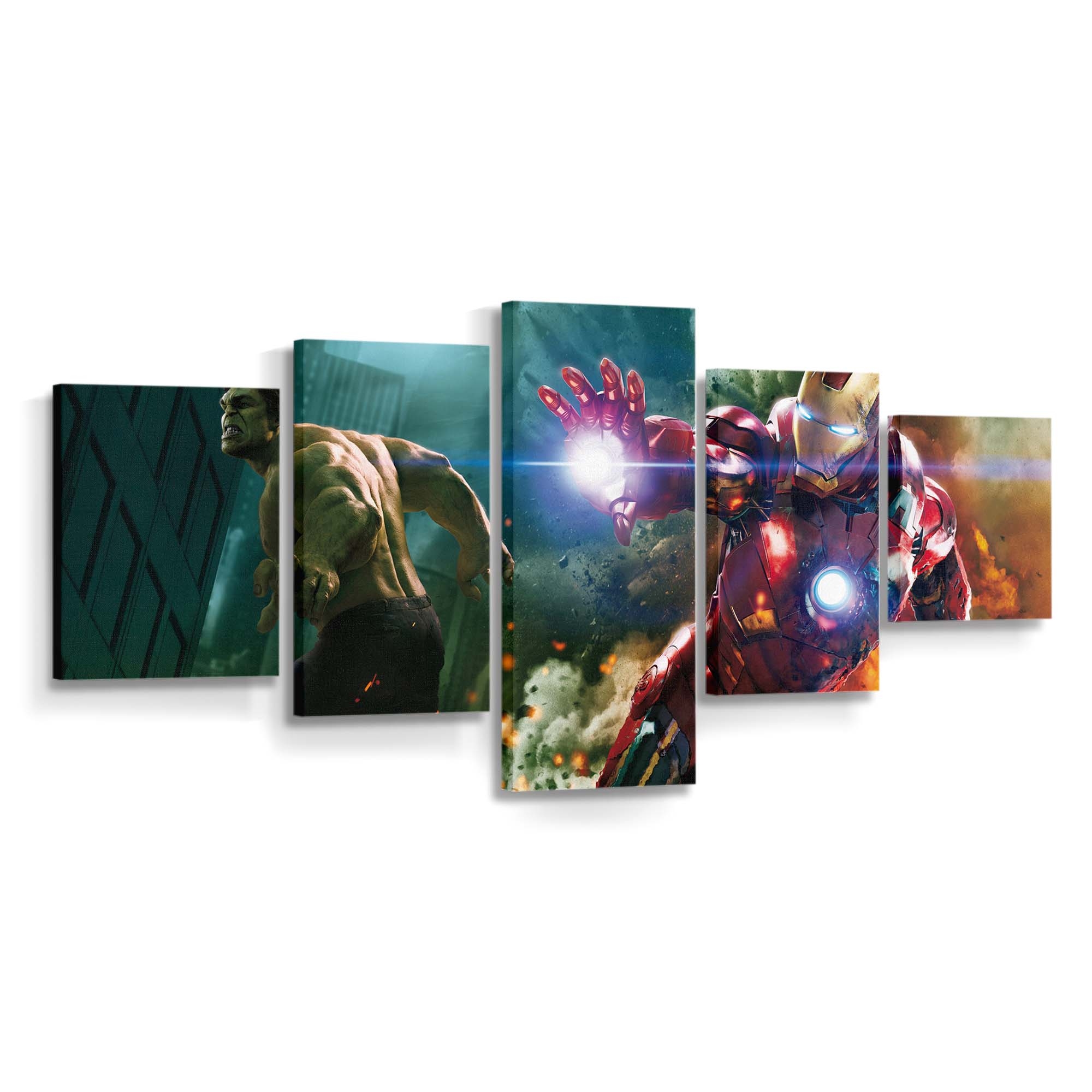 Iron Man Hulk Leinwandbild - Wanddeko