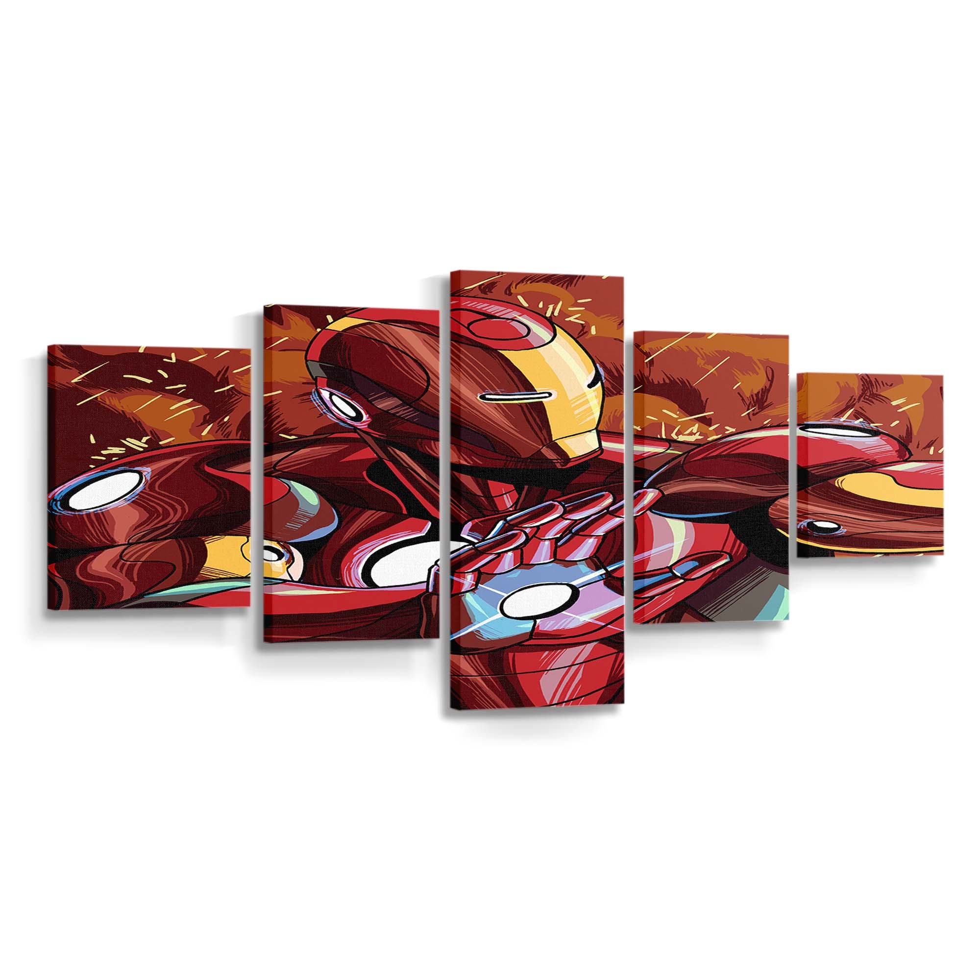 Iron Man Illustration 2 Leinwandbild - Wanddeko