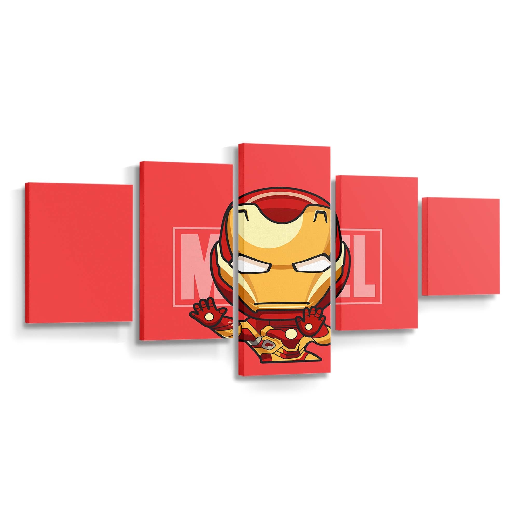 Iron Man Illustration Kunst Leinwandbild - Wanddeko