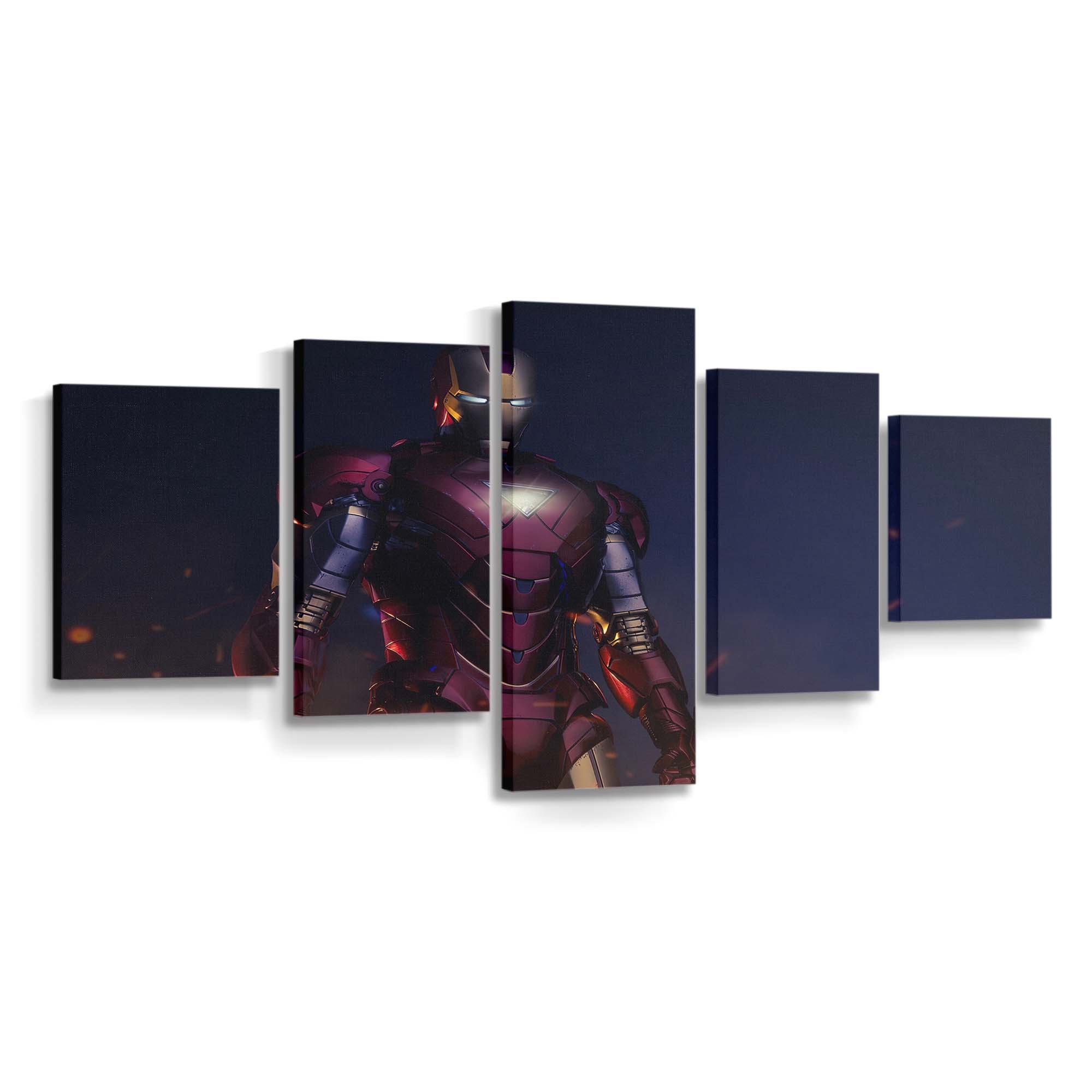 Iron Man in Aktion Leinwandbild - Wanddeko