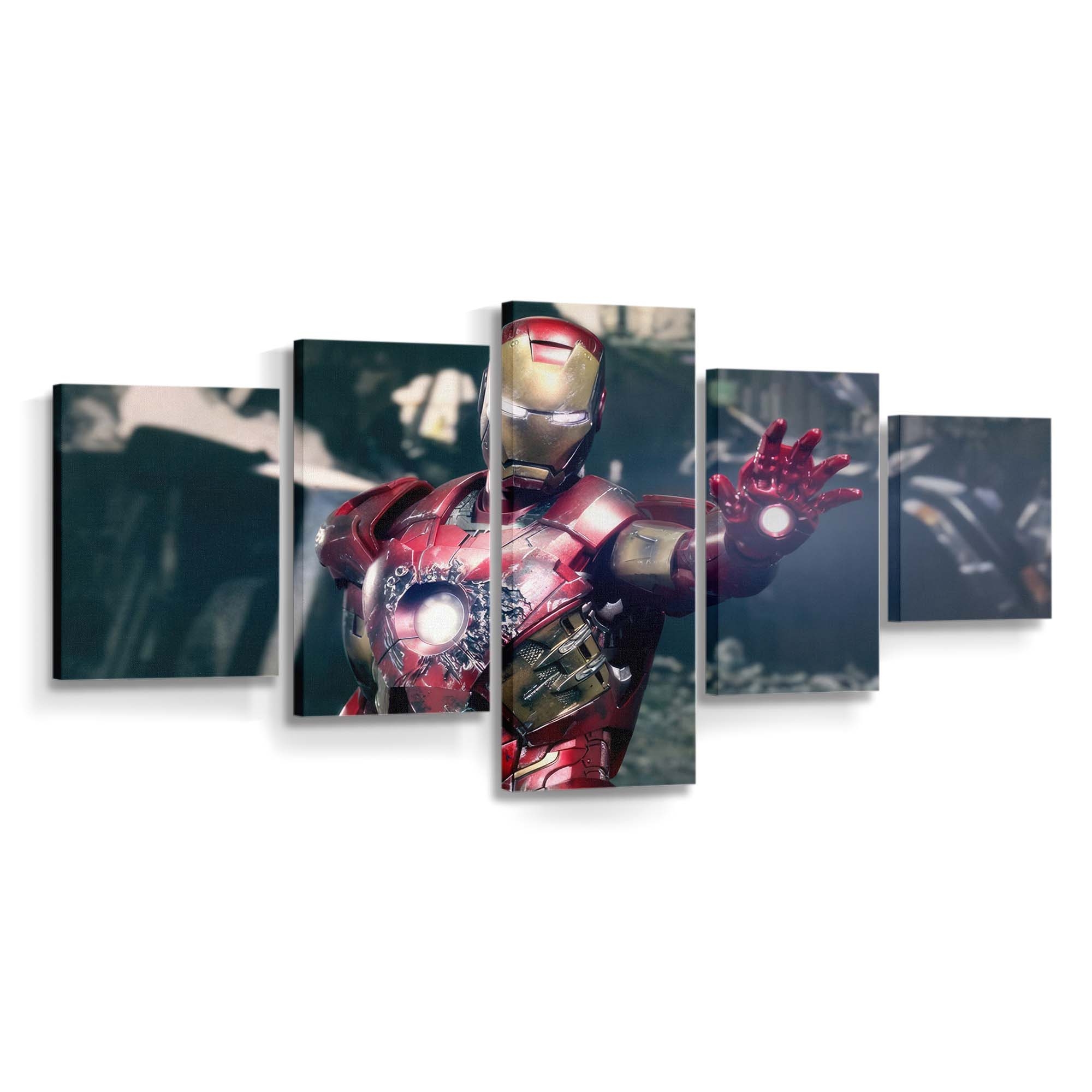 Iron Man in New York City Leinwandbild - Wanddeko