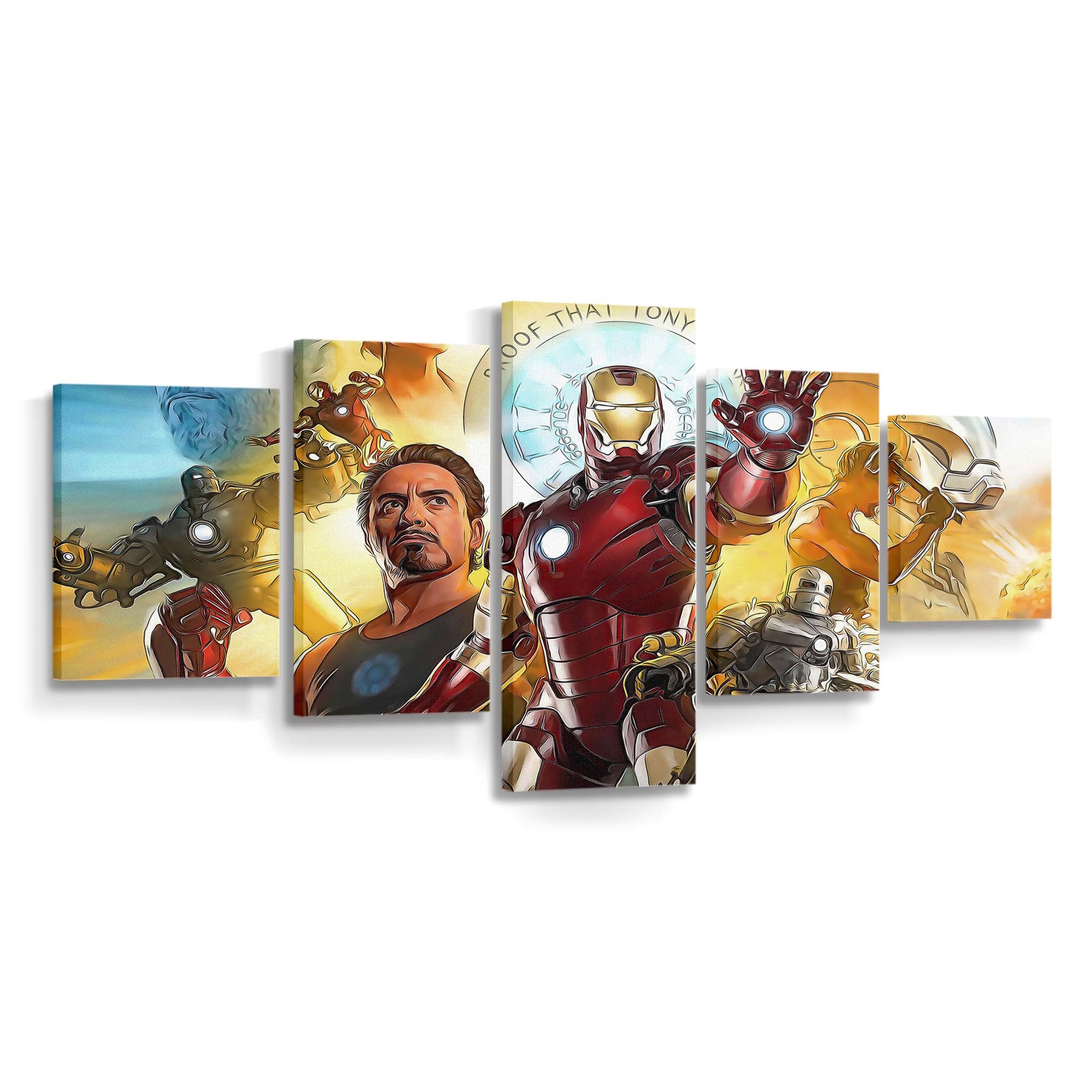 Iron Man Journey Leinwandbild - Wanddeko