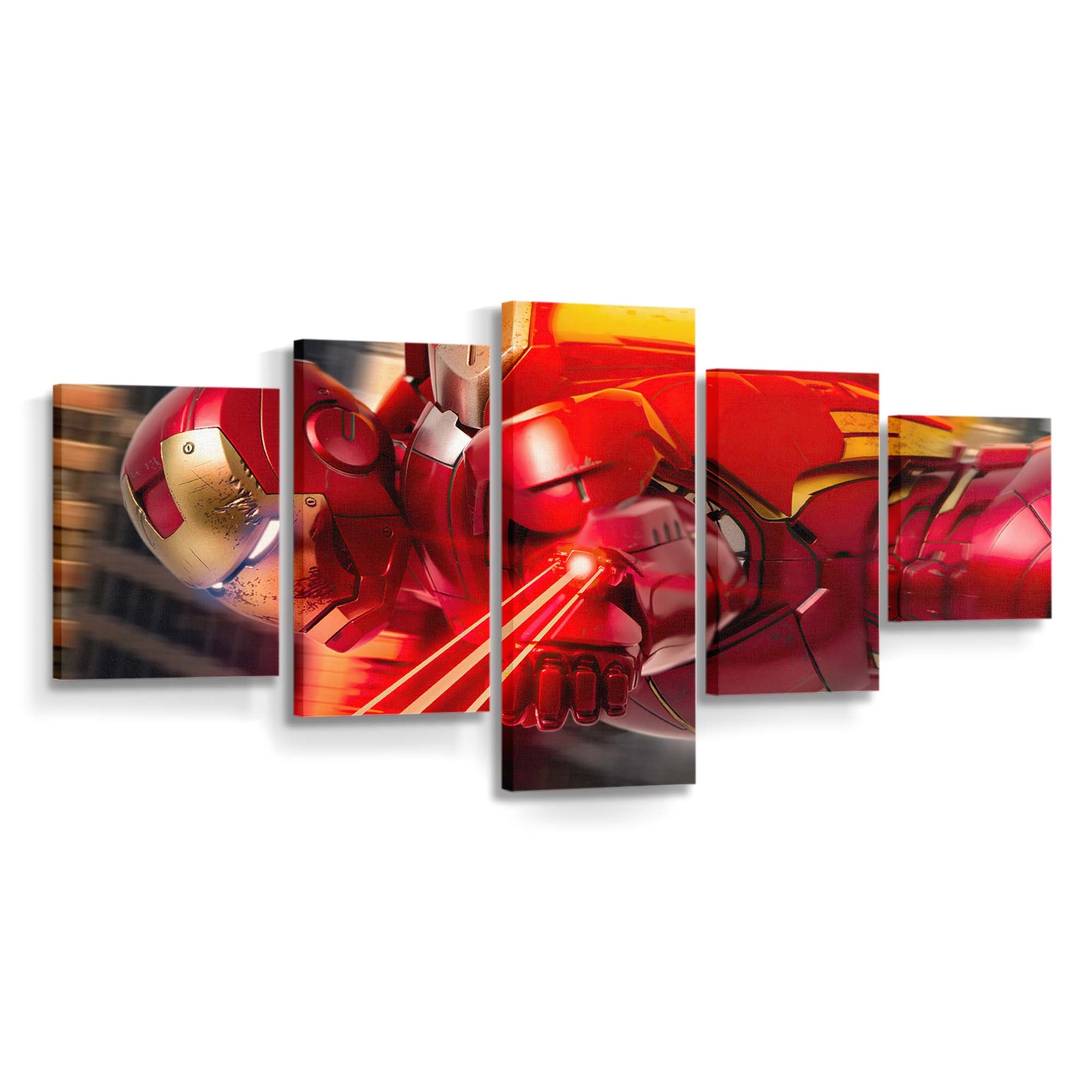 Iron Man Laser Flight Leinwandbild - Wanddeko