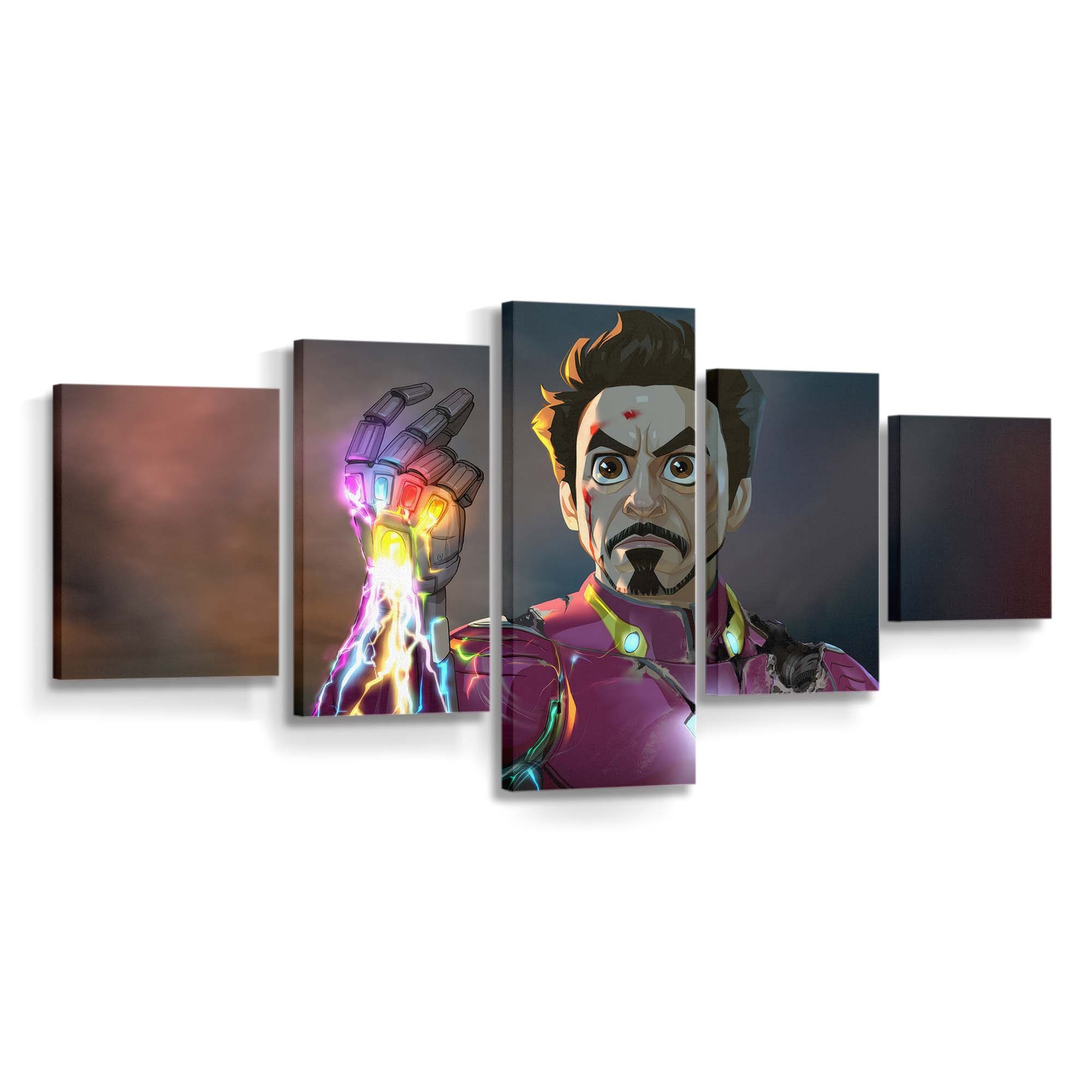 Iron Man Legacy With The Infinity Gauntlet Leinwandbild - Wanddeko