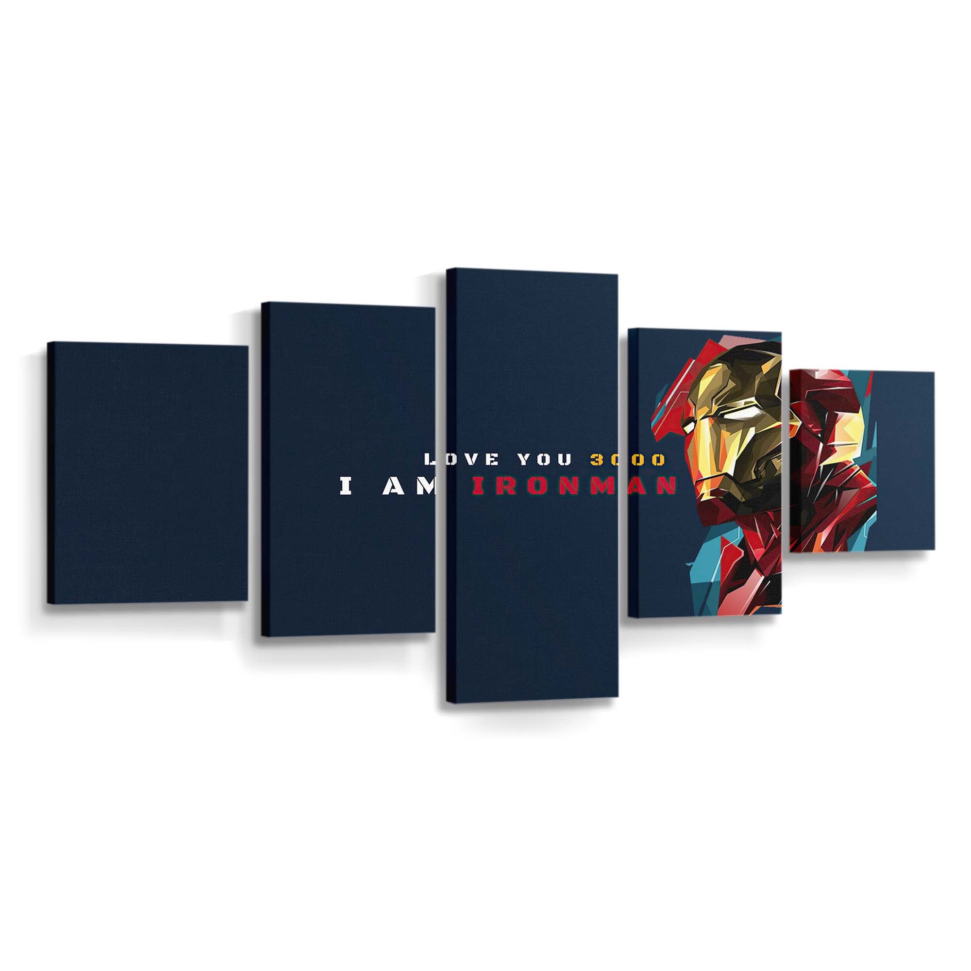 Iron Man Love You 3000 Leinwandbild - Wanddeko