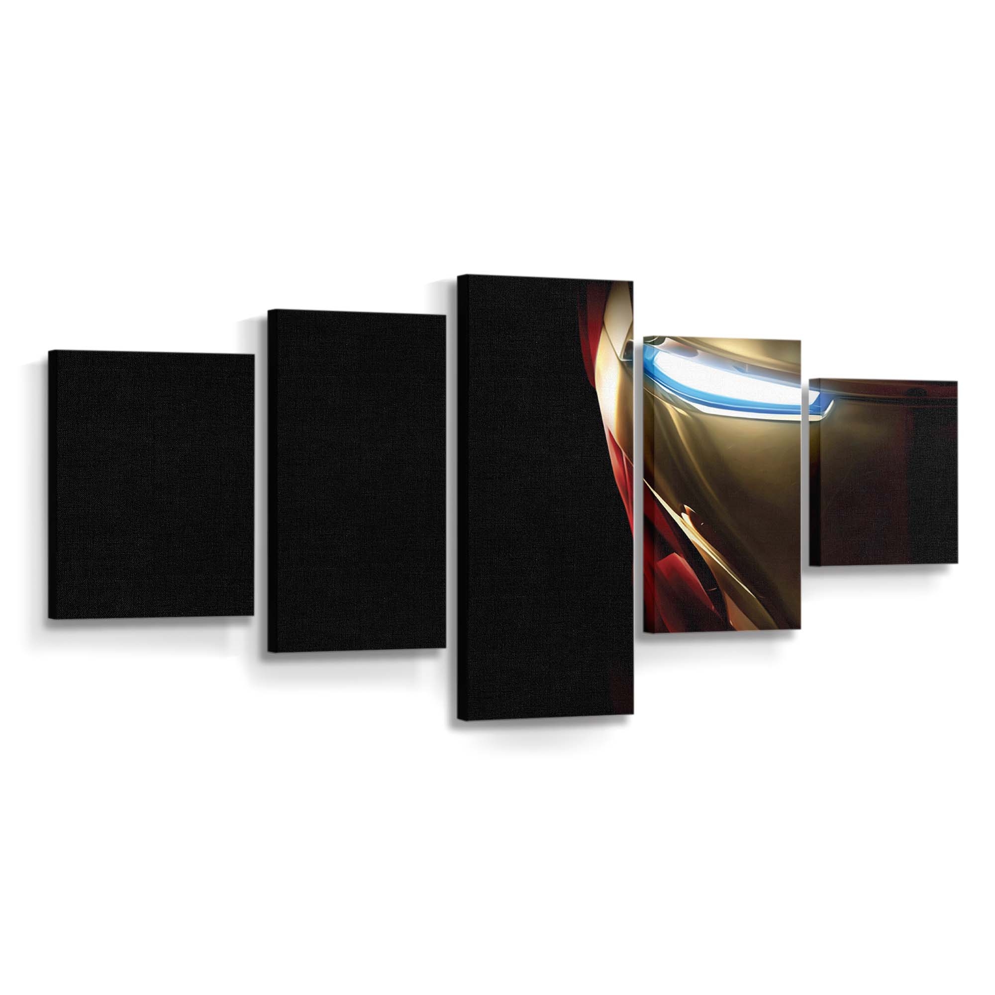 Iron Man Low Poly Art Leinwandbild - Wanddeko