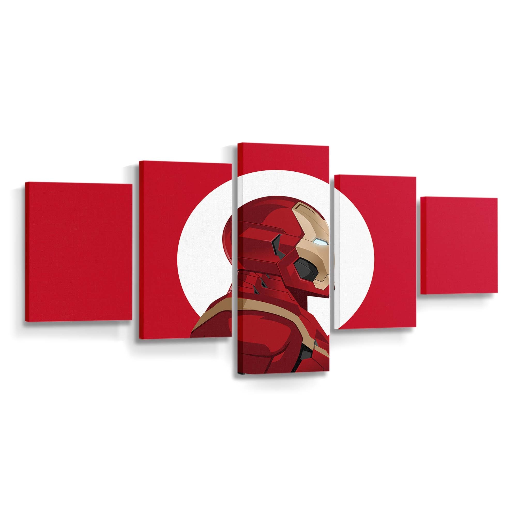 Iron Man Minimal 2 Leinwandbild - Wanddeko