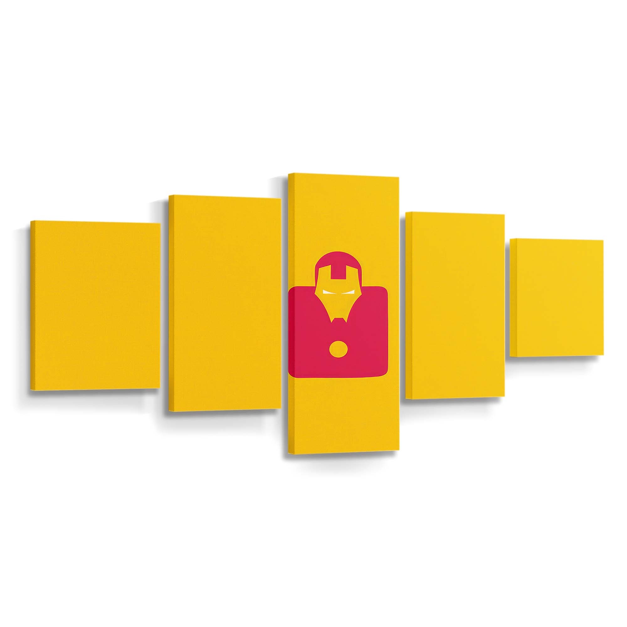 Iron Man Minimal Doddle Leinwandbild - Wanddeko