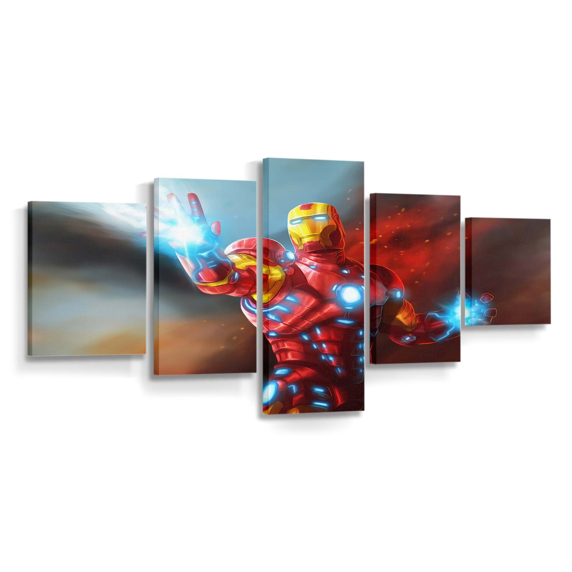 Iron Man Neue Kunstwerke 4 Leinwandbild - Wanddeko