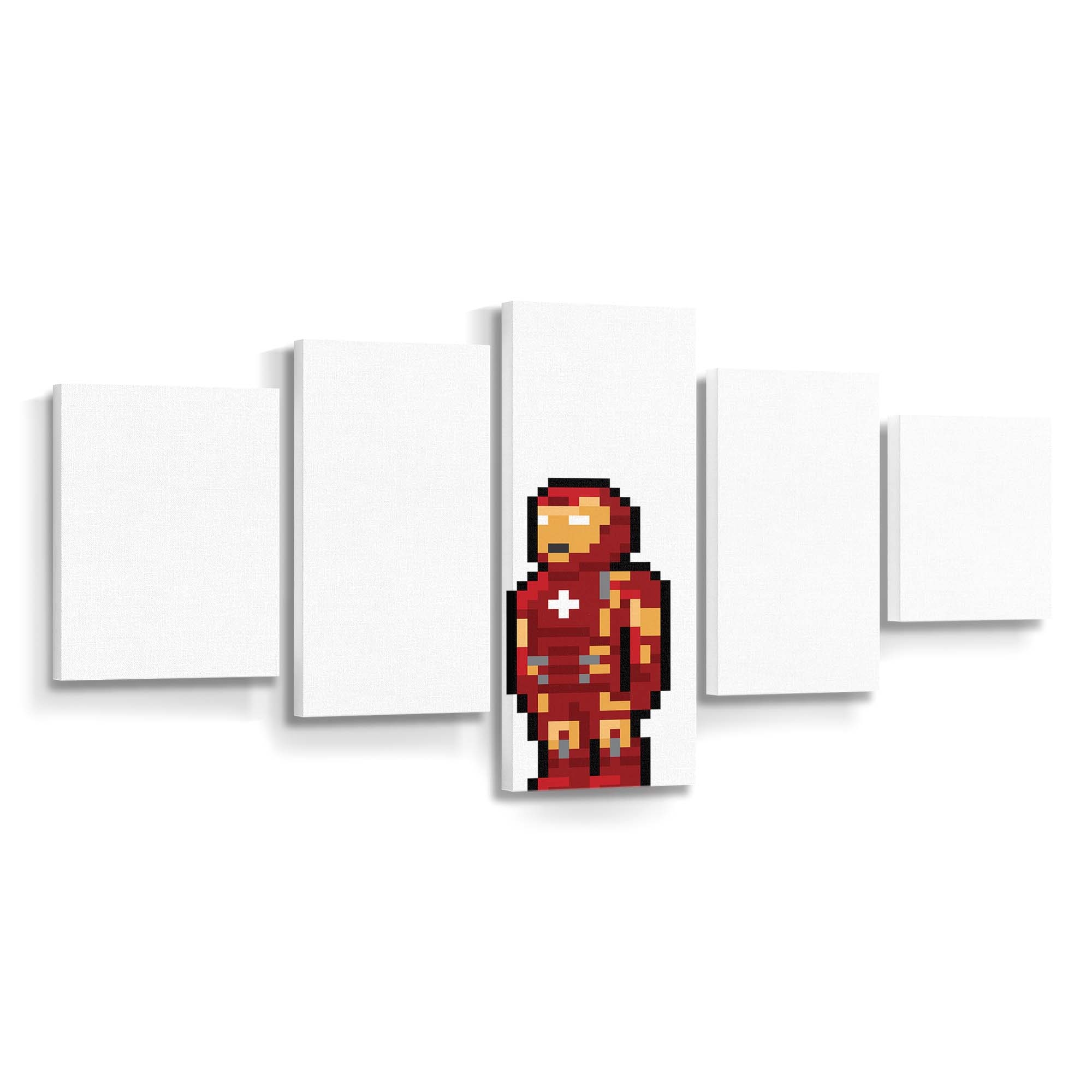 Iron Man Pixel Art 2 Leinwandbild - Wanddeko