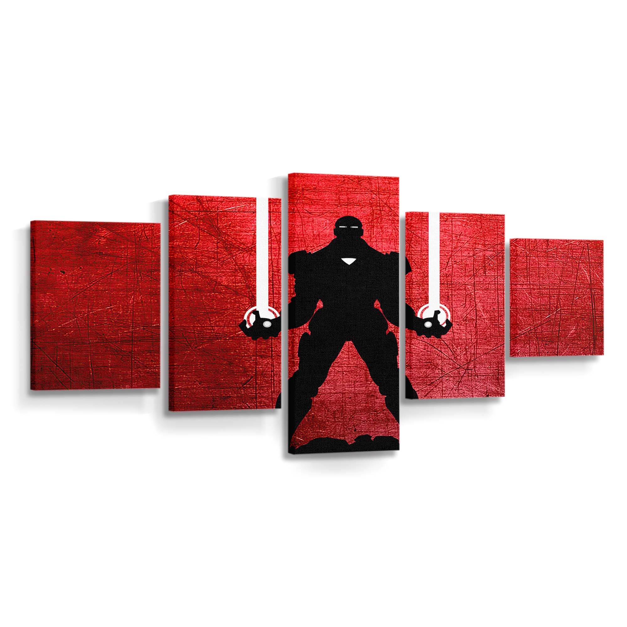 Iron Man Rot Leinwandbild - Wanddeko