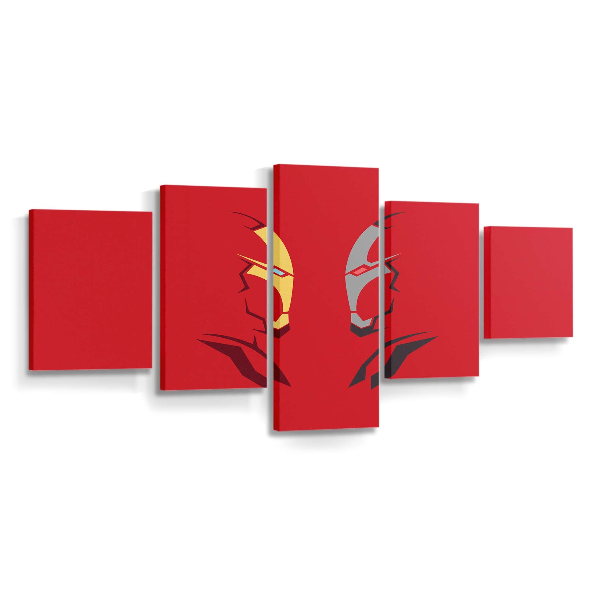 Iron Man Showdown Leinwandbild - Wanddeko