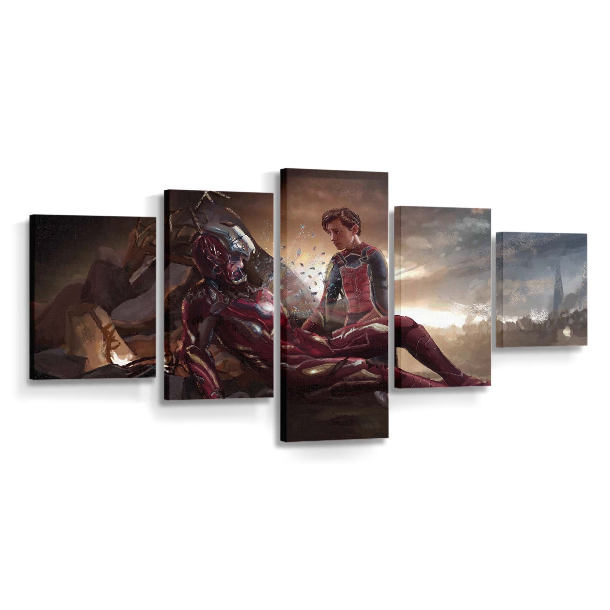 Iron Man Spider-Man Sorry Leinwandbild - Wanddeko