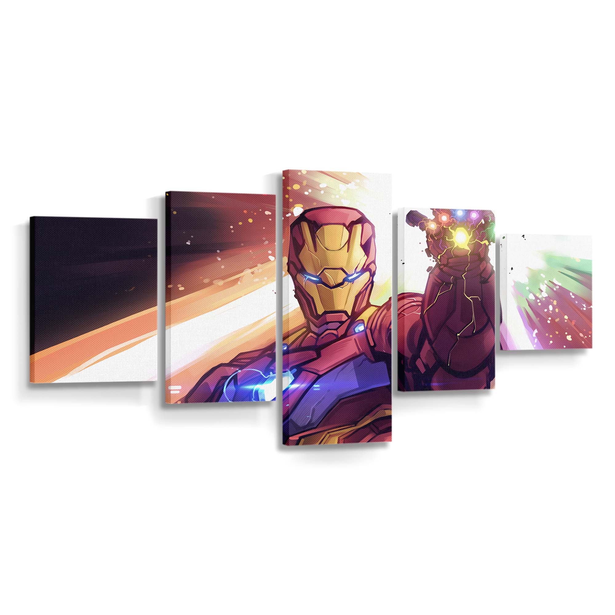 Iron Man Steine Leinwandbild - Wanddeko