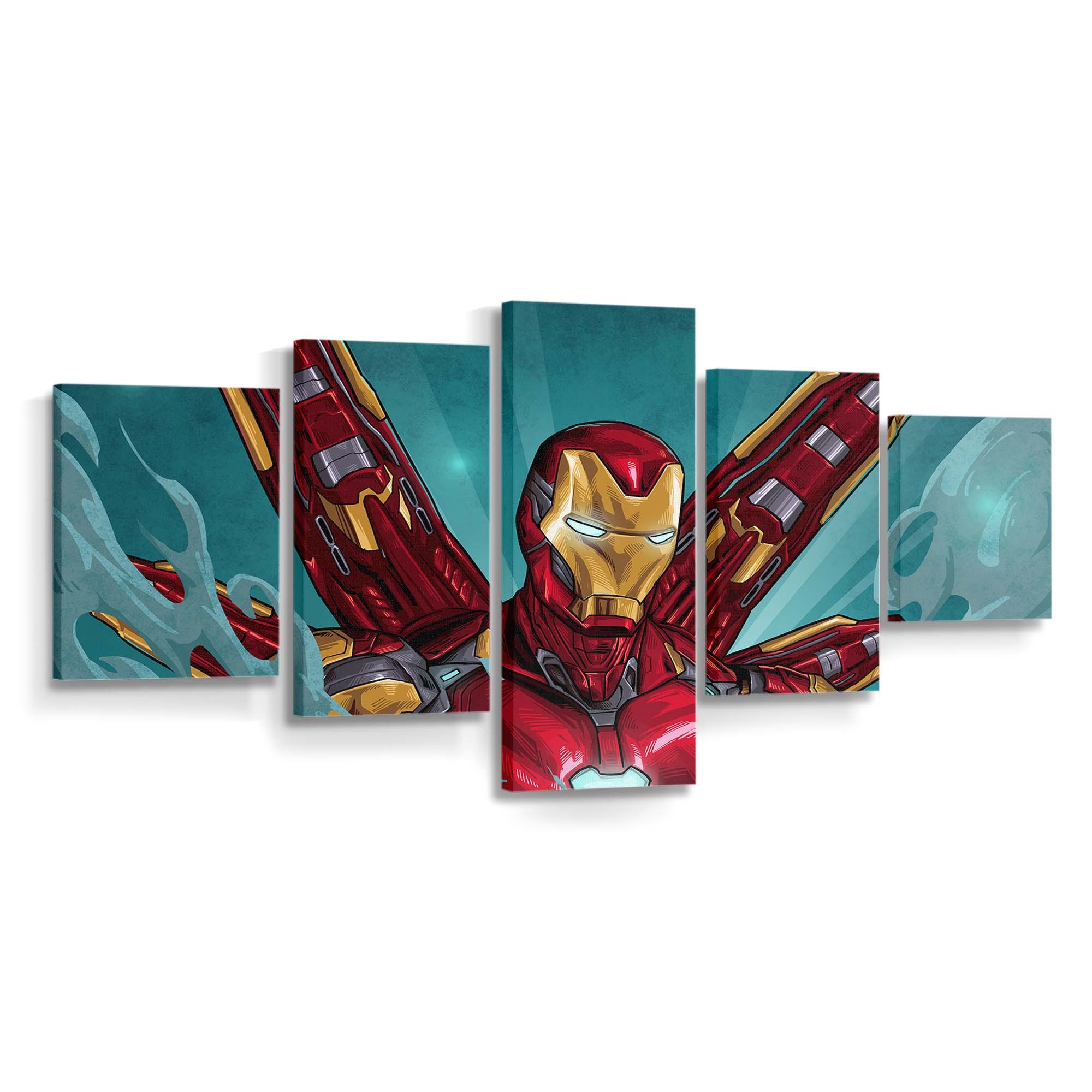 Iron Man Anzug Kunst Leinwandbild - Wanddeko