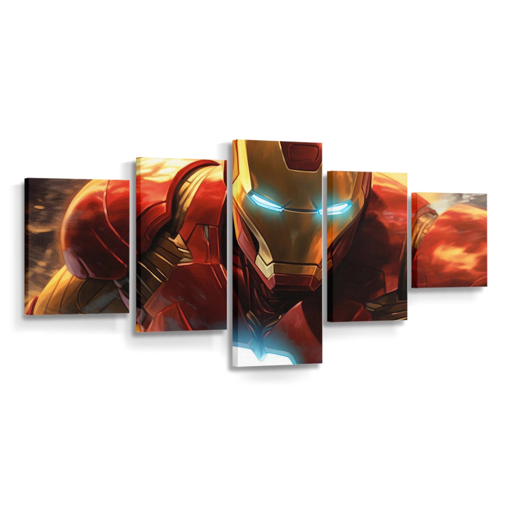 Iron Man Anzug anziehen Leinwandbild - Wanddeko