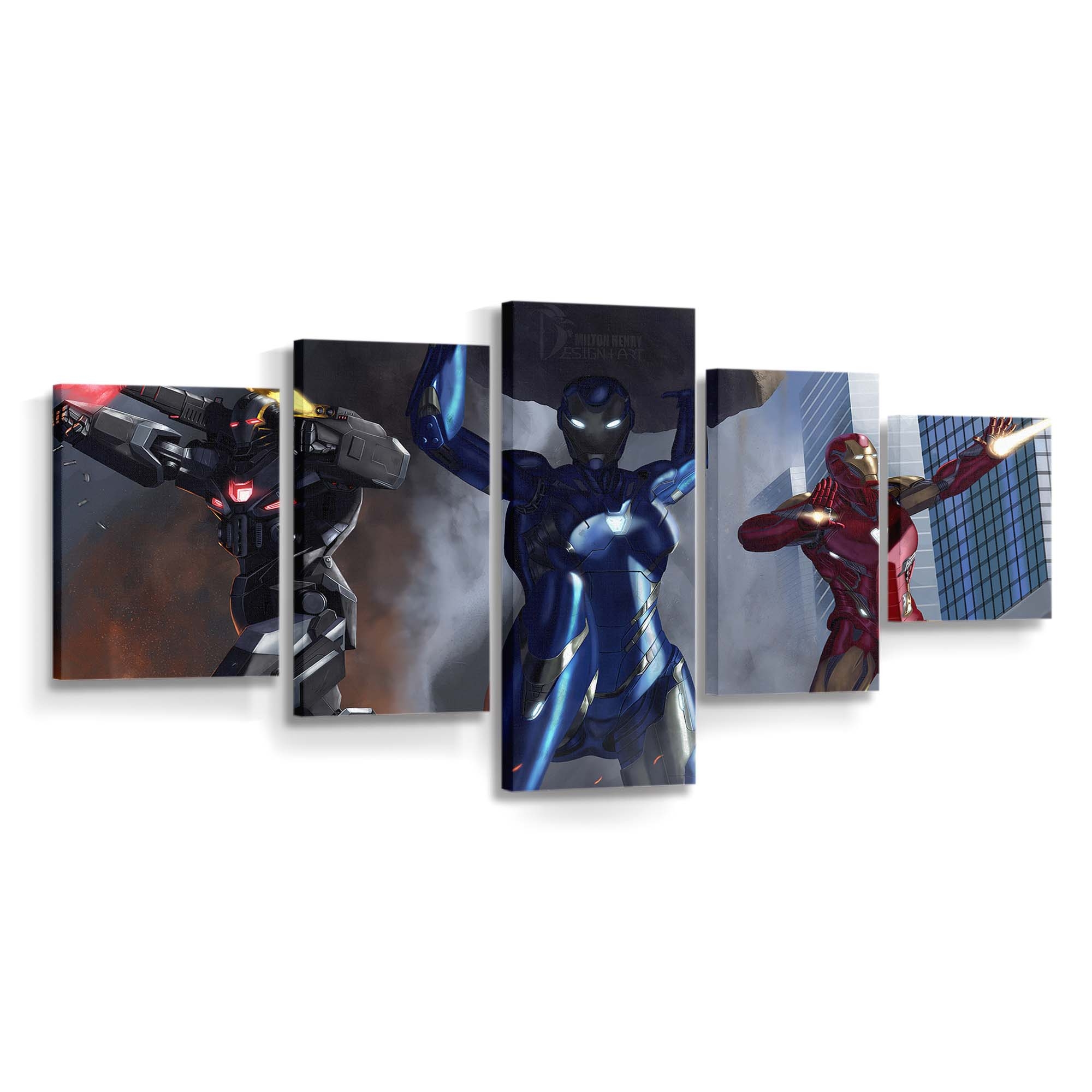 Iron Man Team Leinwandbild - Wanddeko