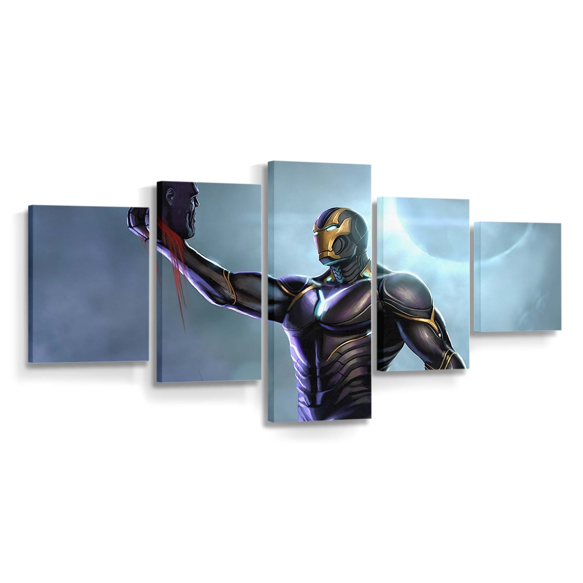 Iron Man Thanos Kopf Leinwandbild - Wanddeko