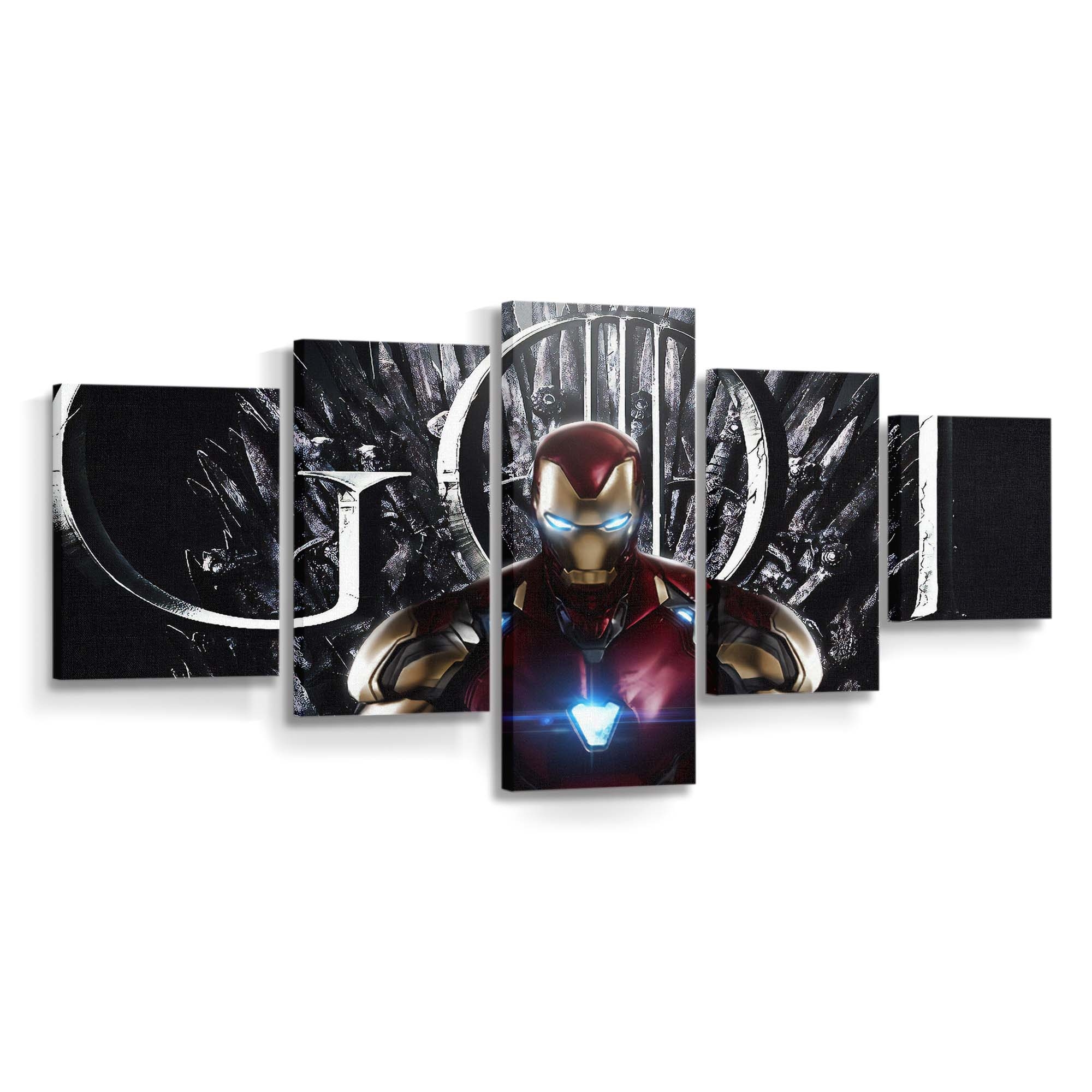 Iron Man Thron Leinwandbild - Wanddeko