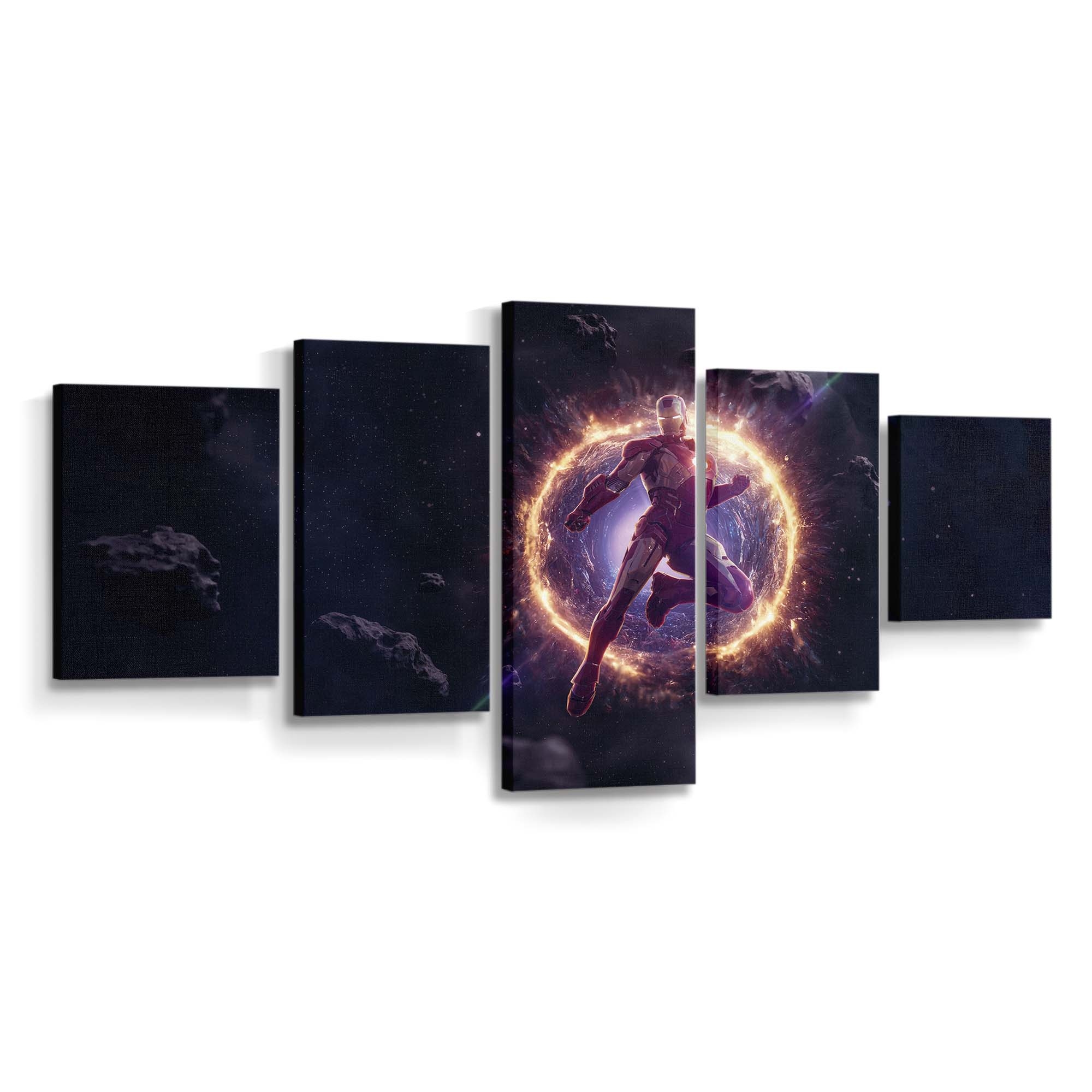 Iron Man Durch das Wurmloch Leinwandbild - Wanddeko