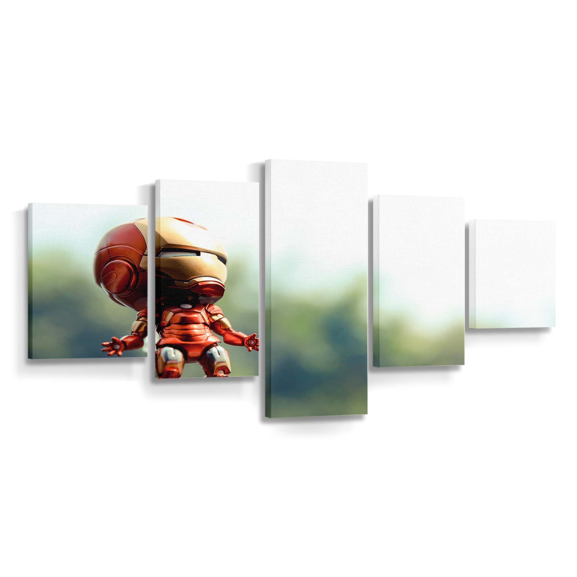 Iron Man Spielzeugfotografie Leinwandbild - Wanddeko