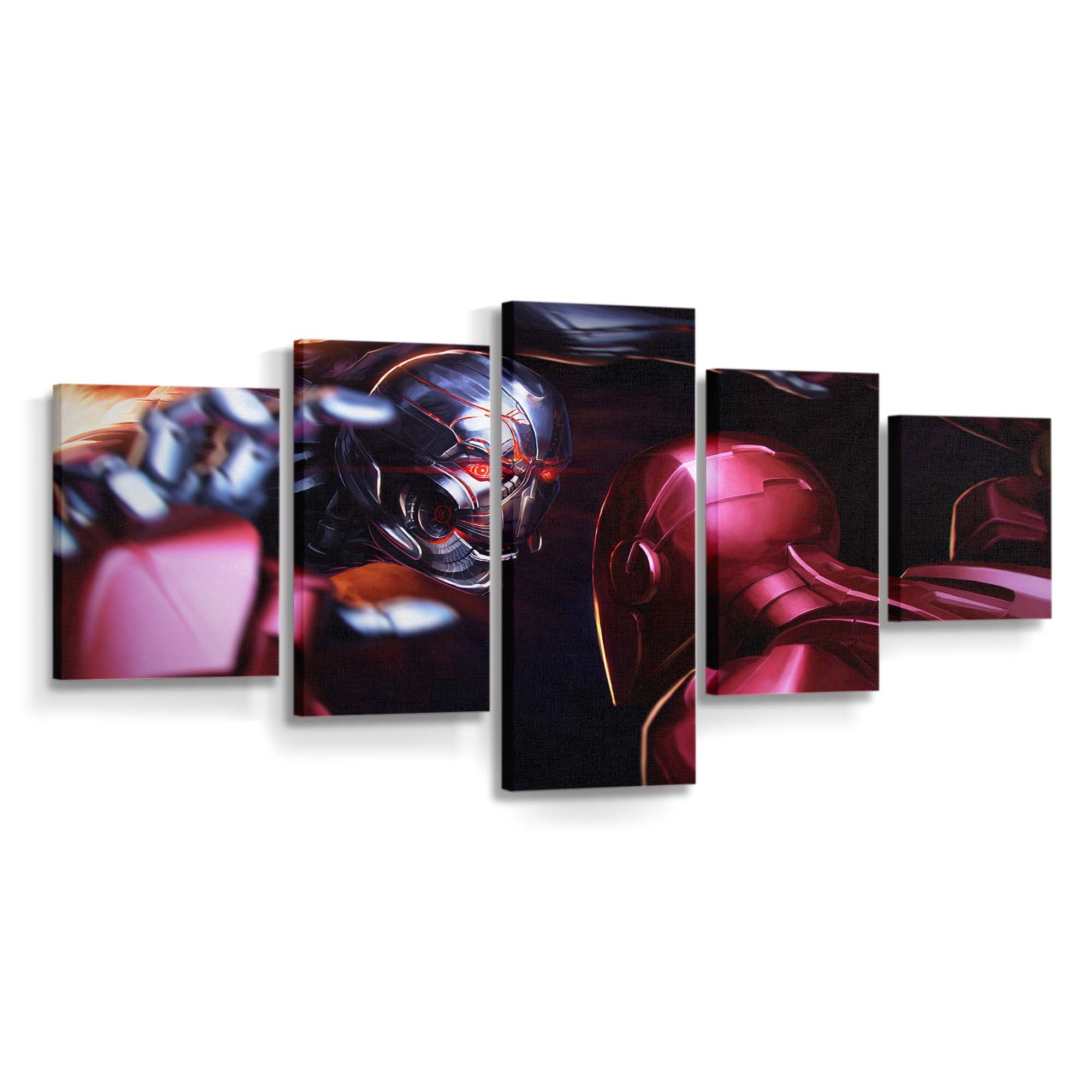 Iron Man gegen Thanos 2 Leinwandbild - Wanddeko