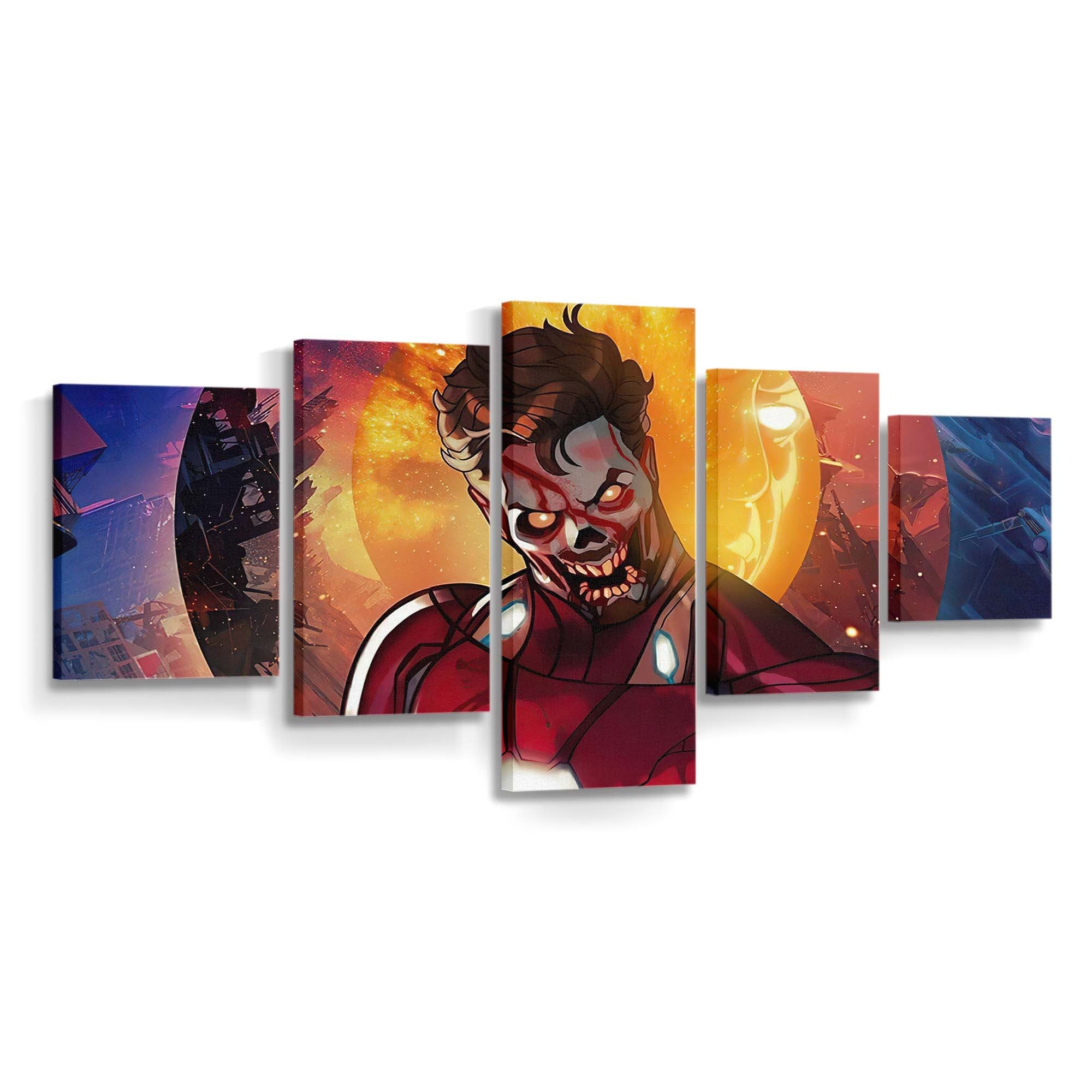 Iron Man X Zombie What If Leinwandbild - Wanddeko