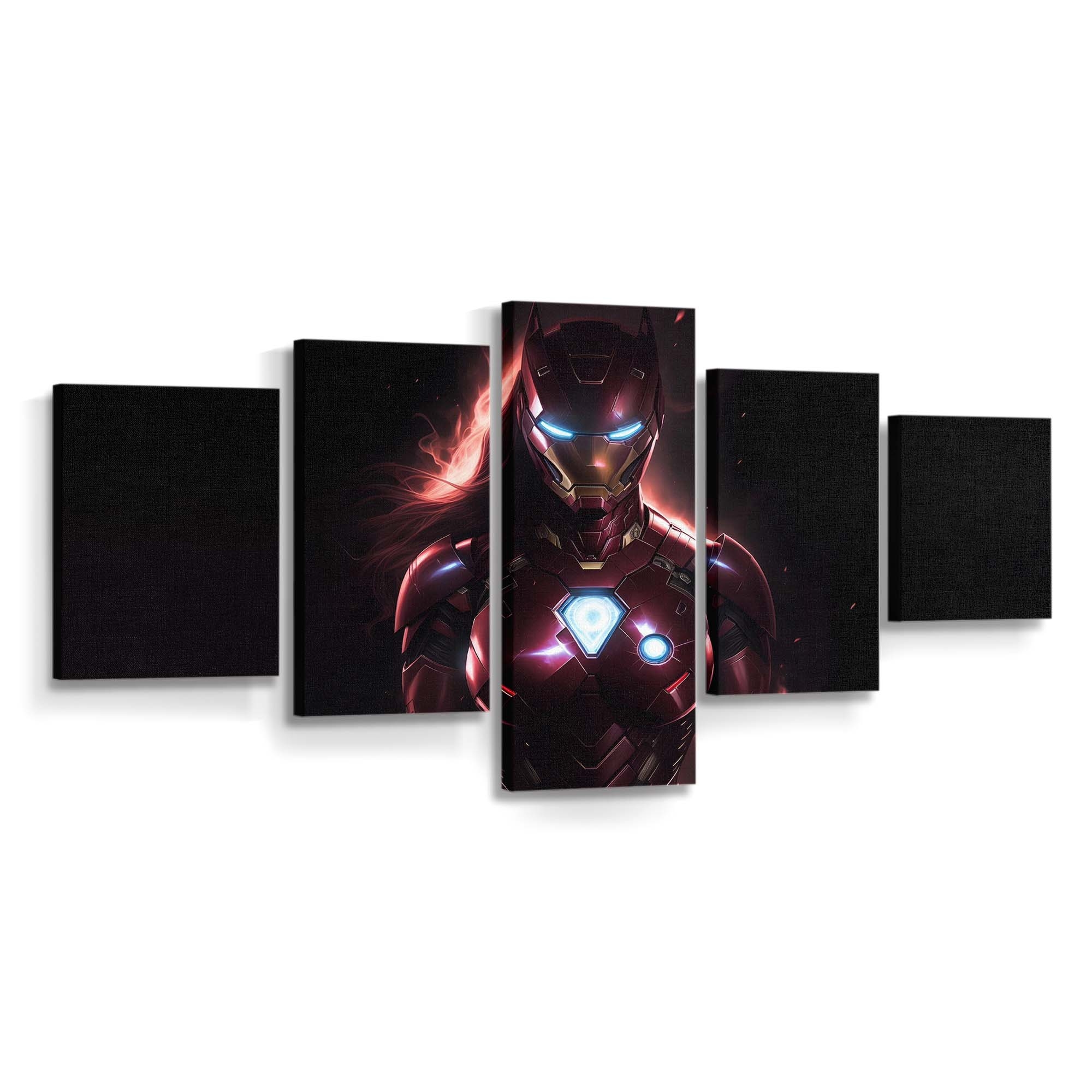 Iron Woman Face Off Leinwandbild - Wanddeko