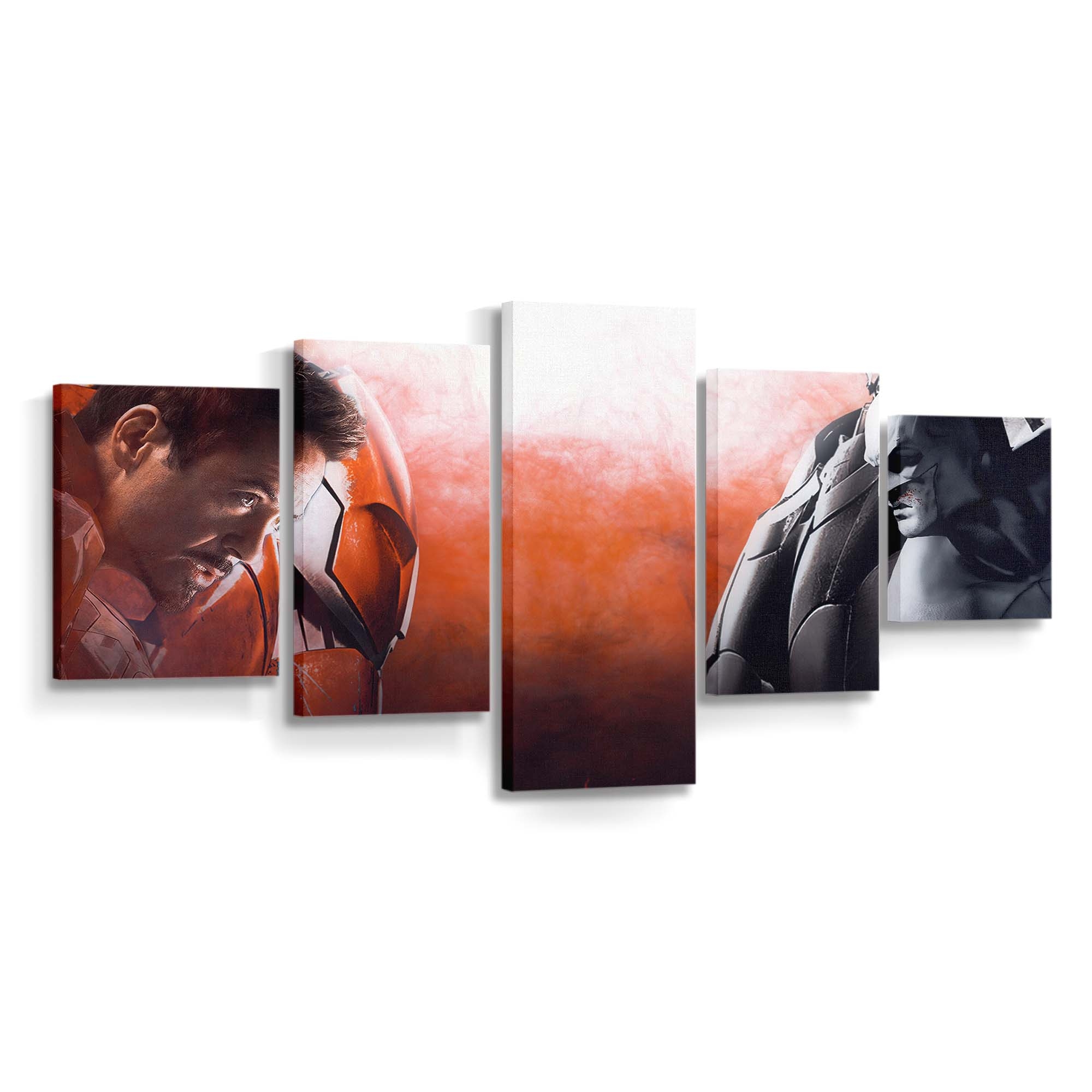 Ironman Vs Batman Leinwandbild - Wanddeko