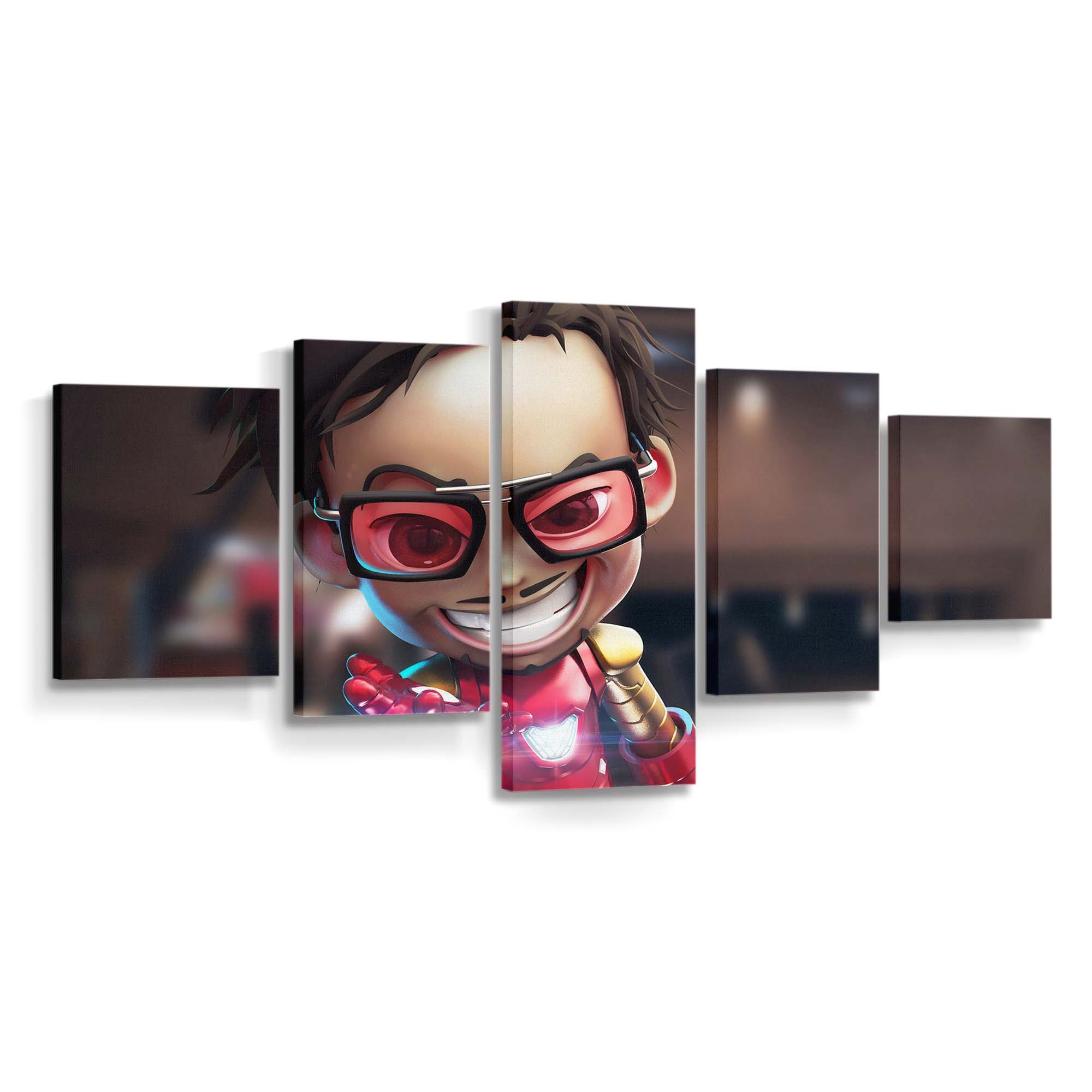 Kid Iron Man Leinwandbild - Wanddeko