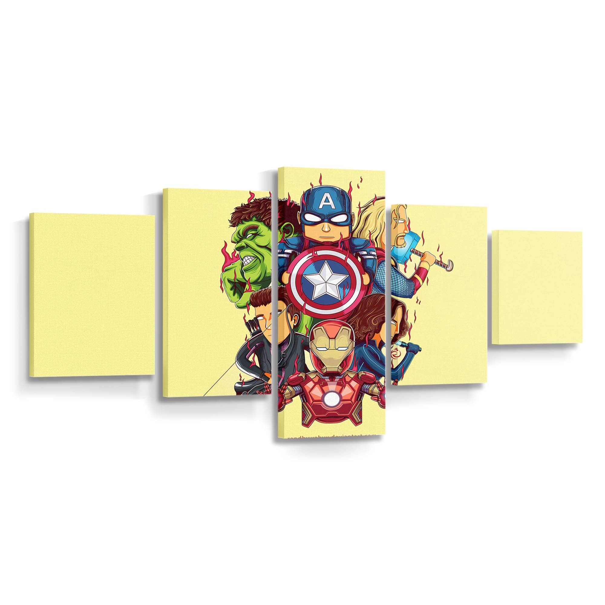 Little Avengers Art Leinwandbild - Wanddeko