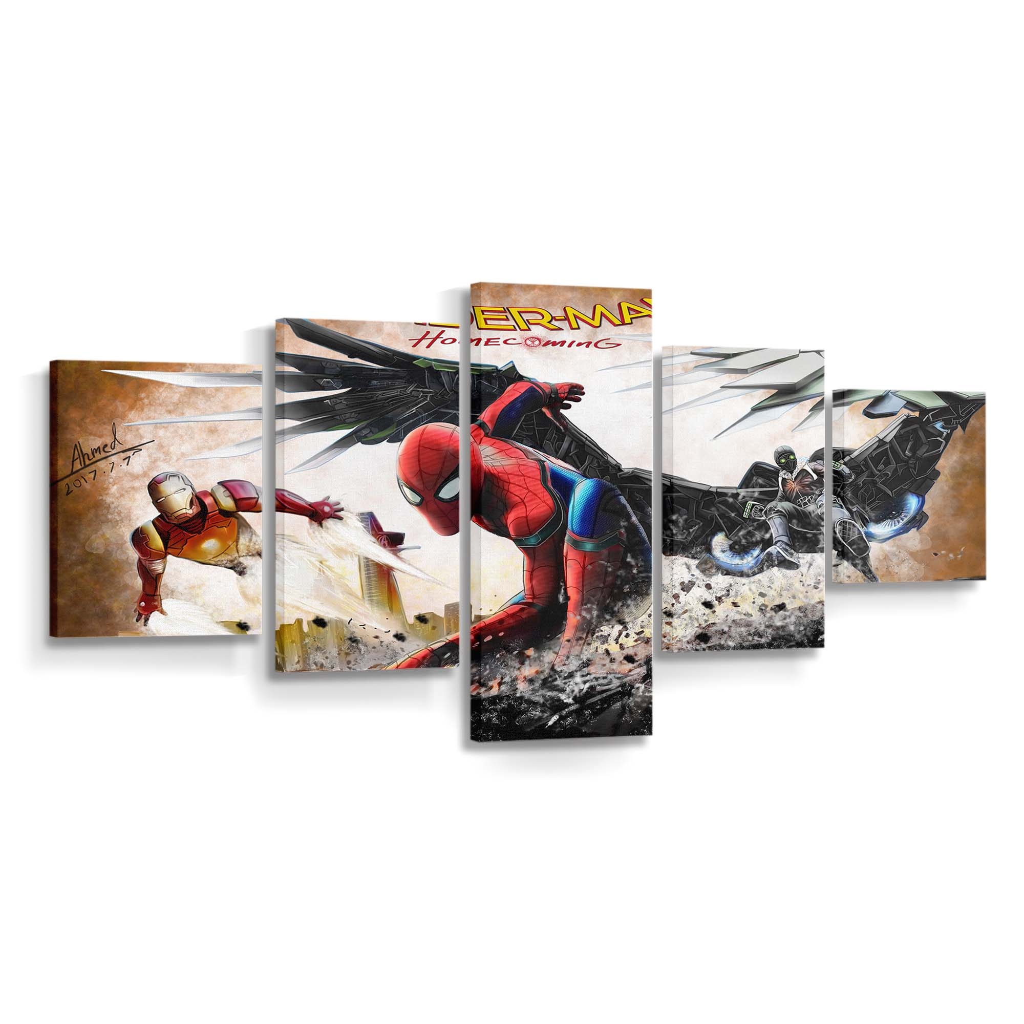 Spiderman Homecoming Tom Holland Leinwandbild - Wanddeko