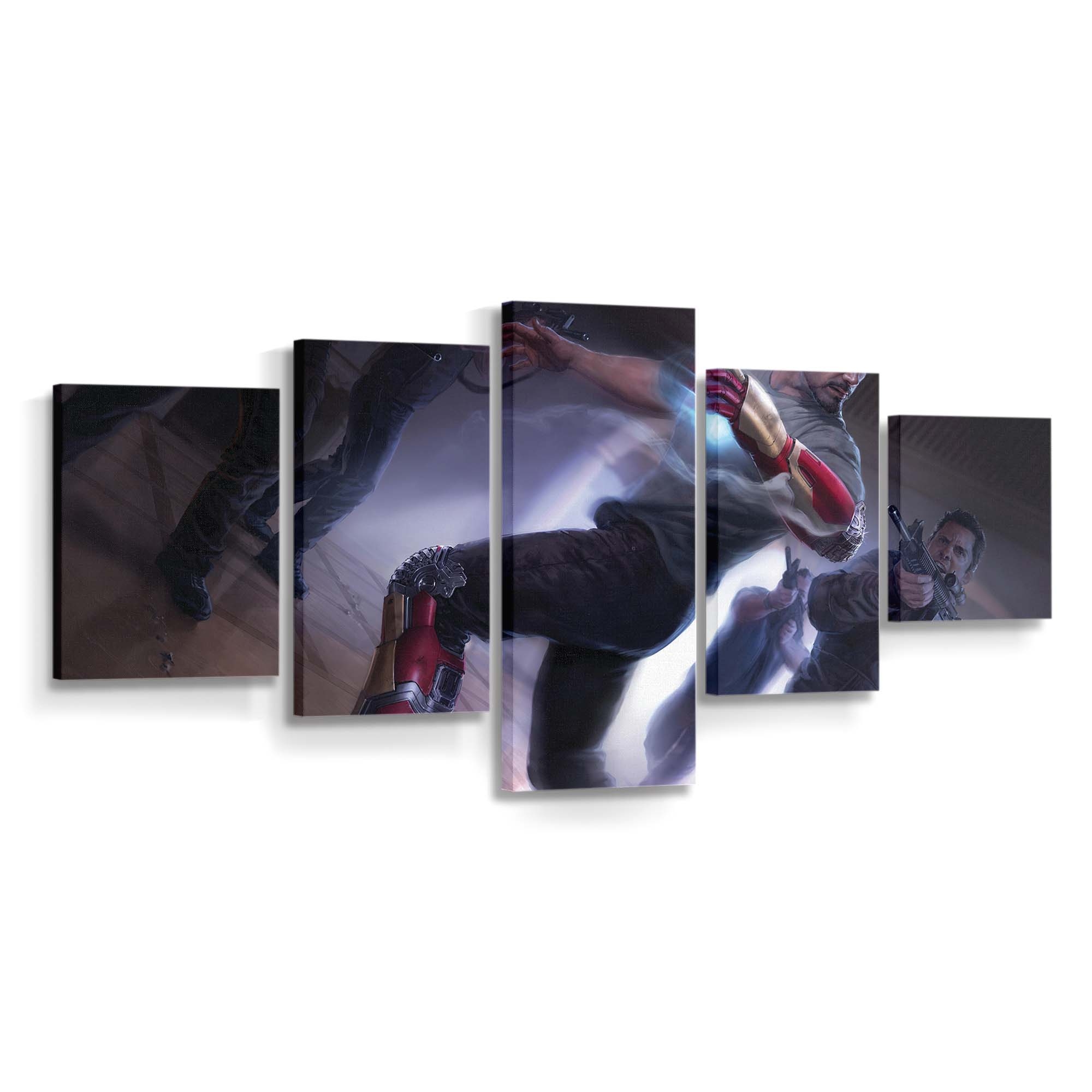 Tony Stark als Iron Man Kunstwerk Leinwandbild - Wanddeko