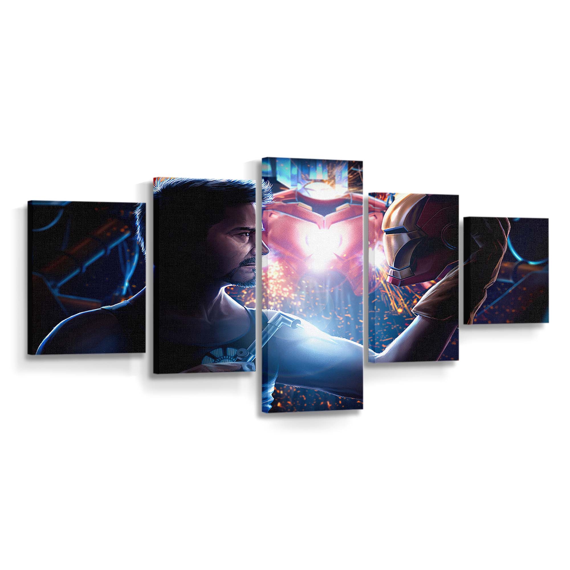 Tony Stark baut Anzug Leinwandbild - Wanddeko