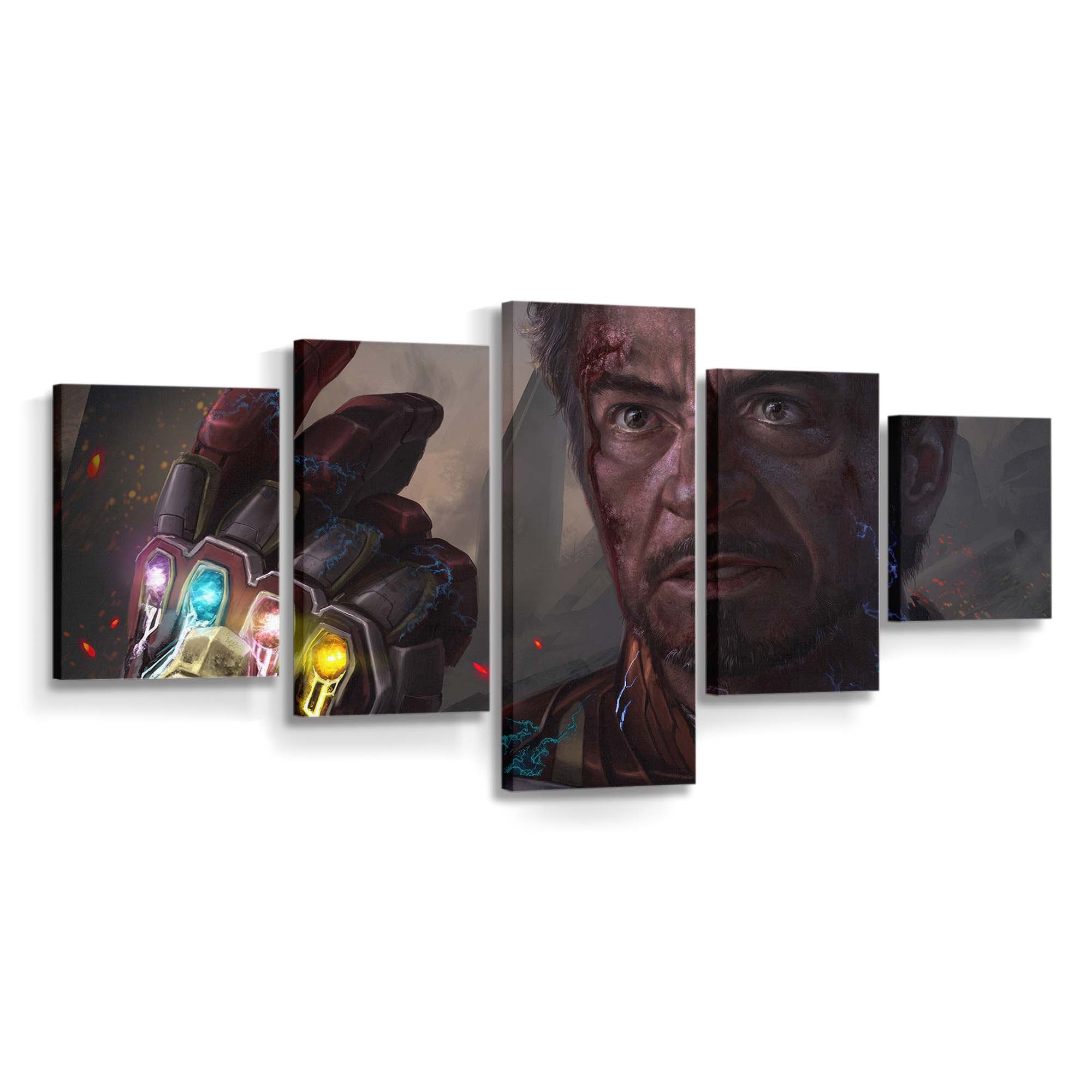 Tony Stark Snap Kunstwerk Leinwandbild - Wanddeko