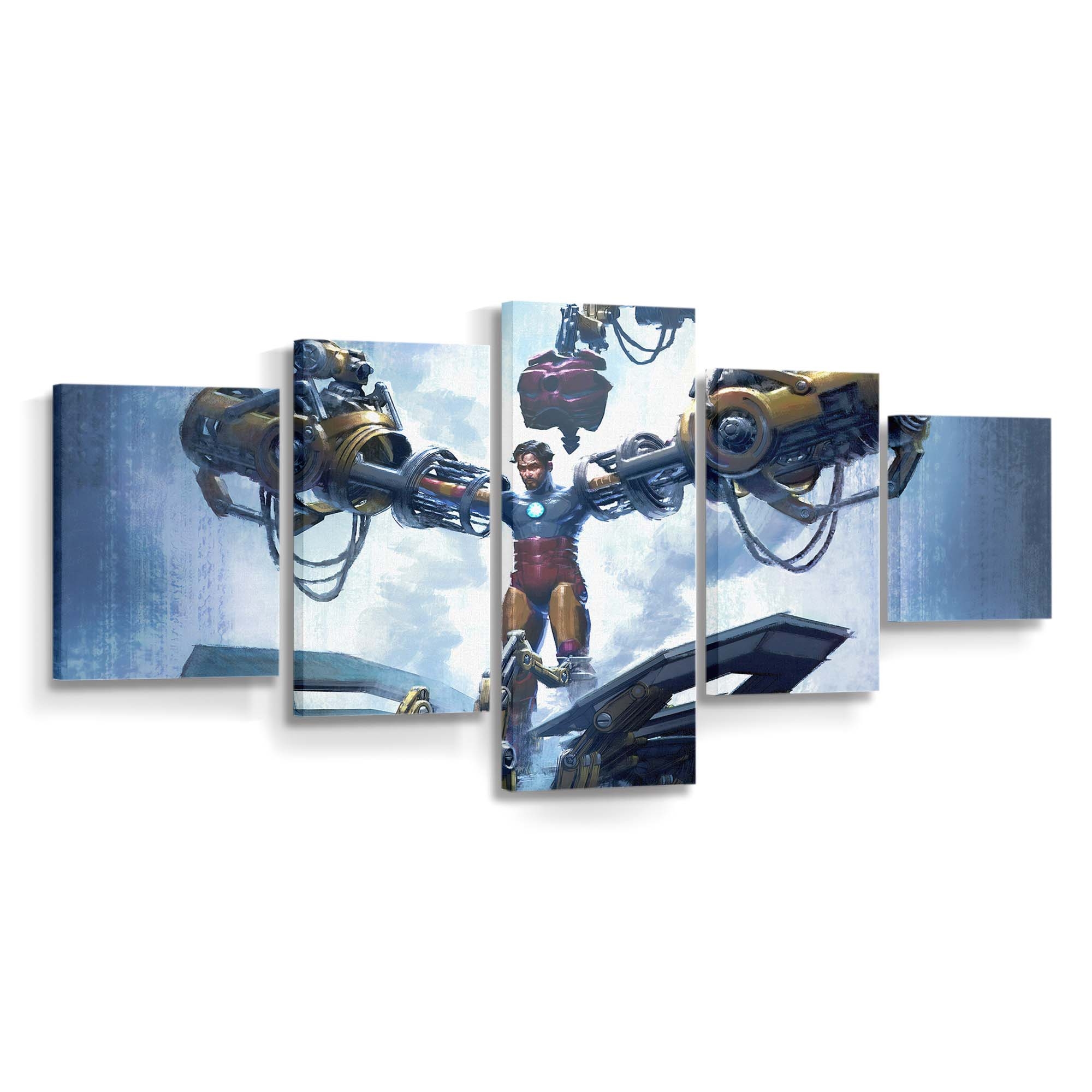 Tony Stark Anzug anziehen Leinwandbild - Wanddeko
