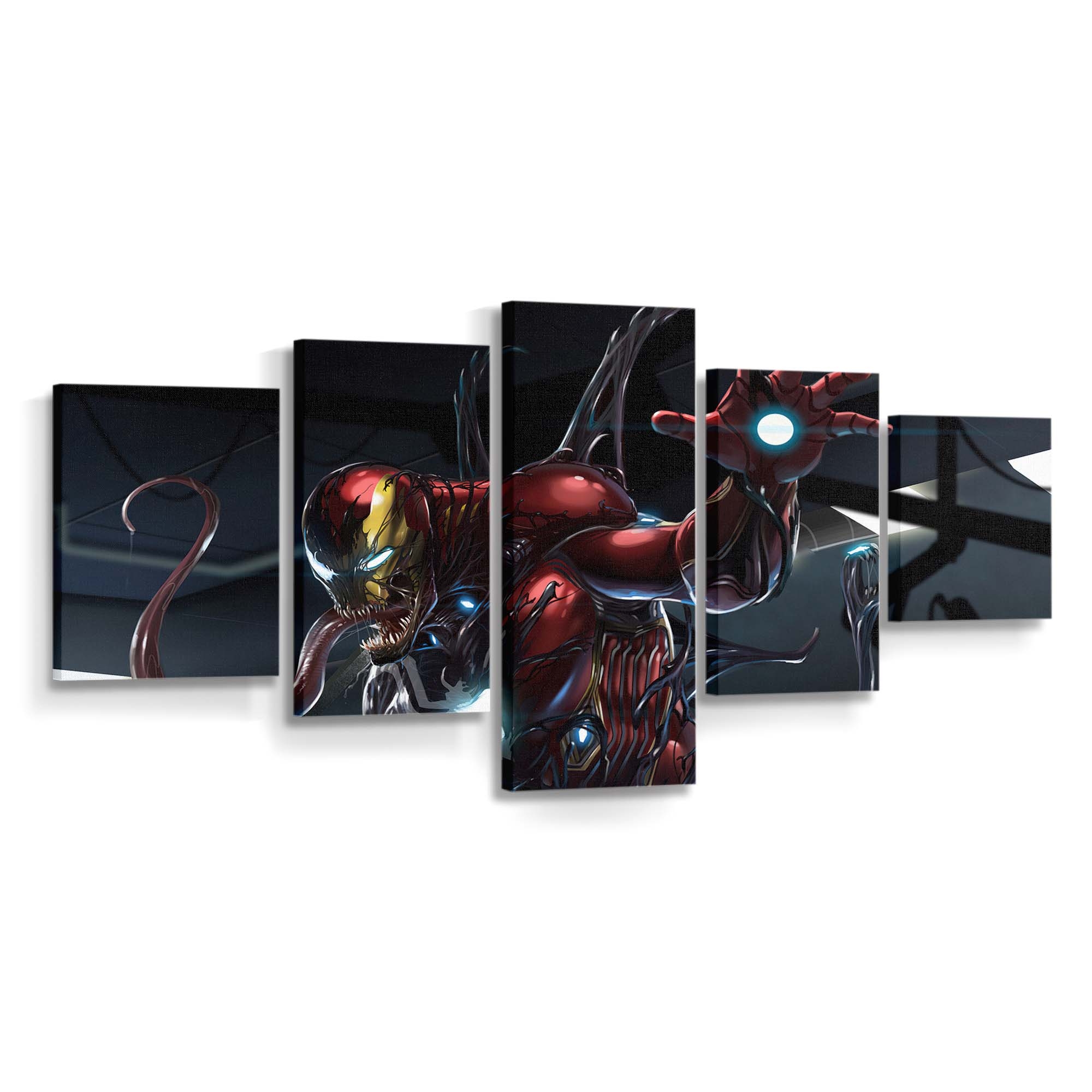 Venom-Invasion der Ironman-Basis Leinwandbild - Wanddeko