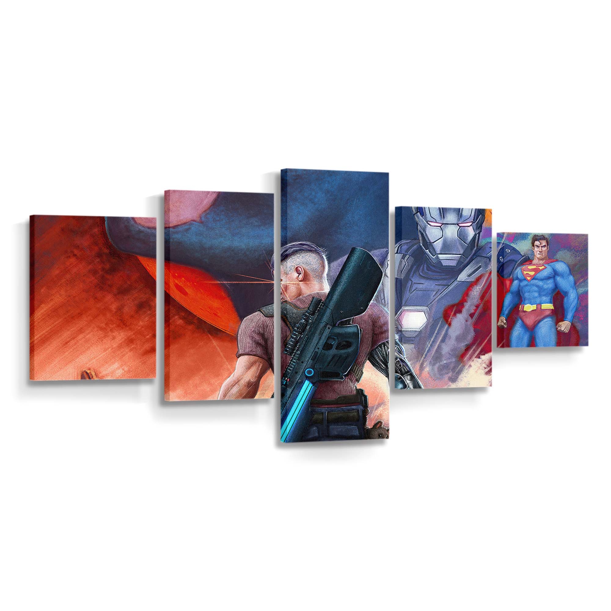 Wenn zwei Welten aufeinanderprallen Leinwandbild - Wanddeko