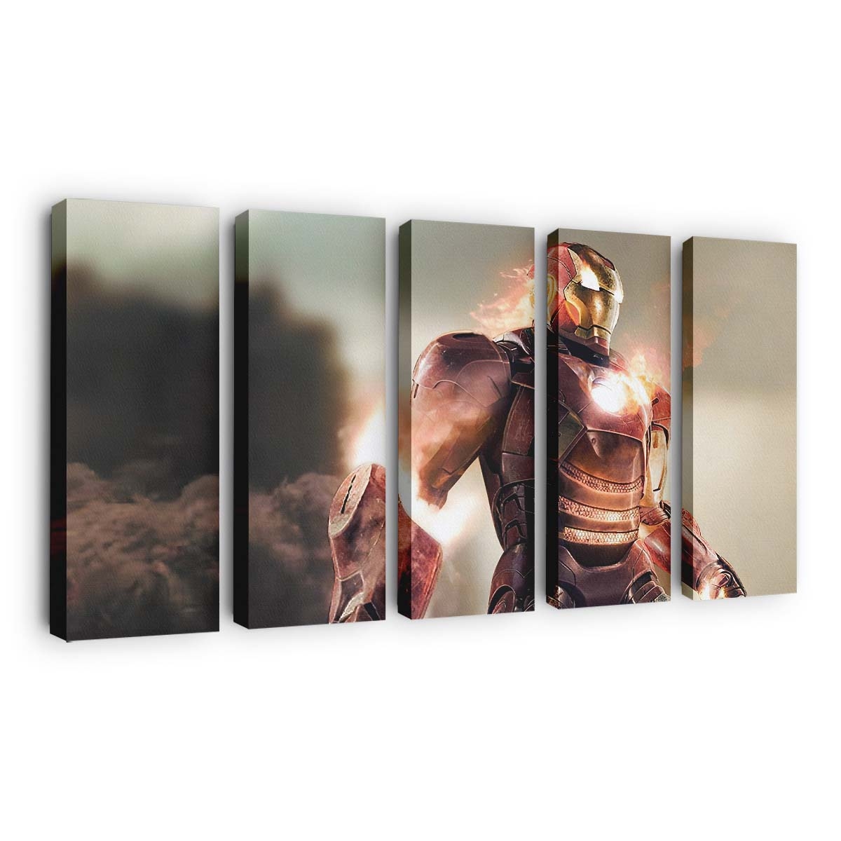 2020 Iron Man Feuer Leinwandbild - Wanddeko