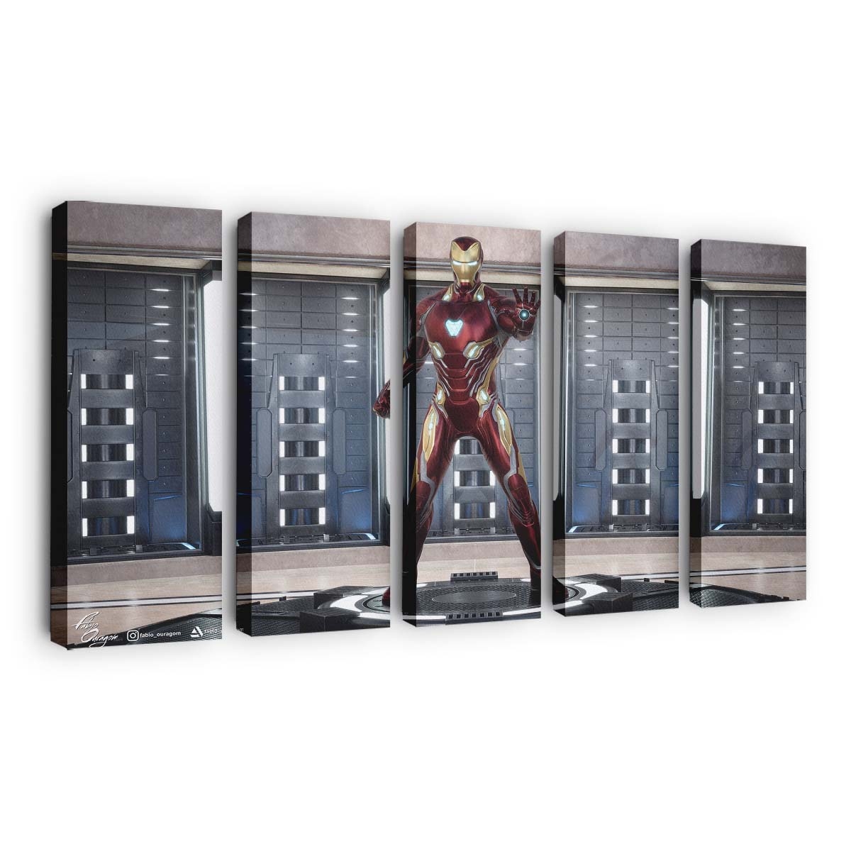 2020 Iron Man Rdj Leinwandbild - Wanddeko