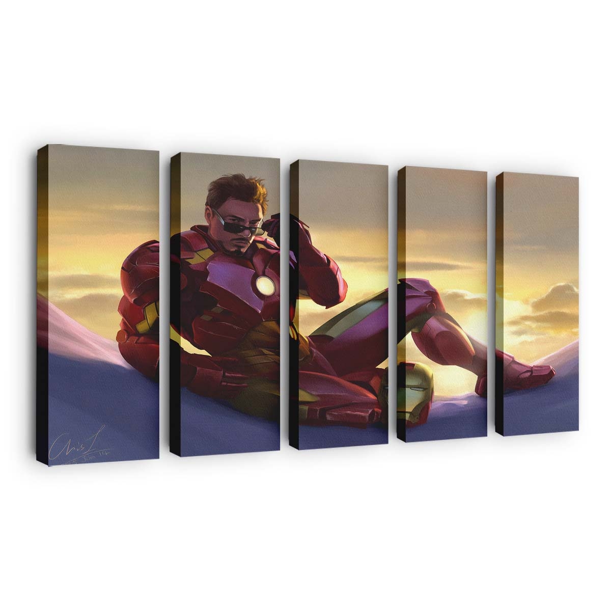 Neue Iron Man-Kunst Leinwandbild - Wanddeko