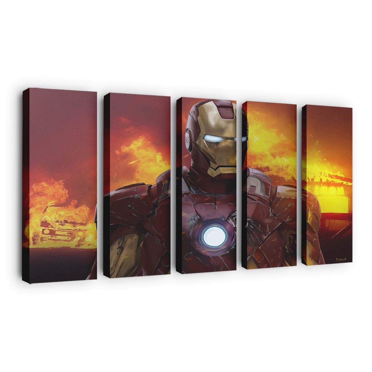 Iron Man Neu 2 Leinwandbild - Wanddeko