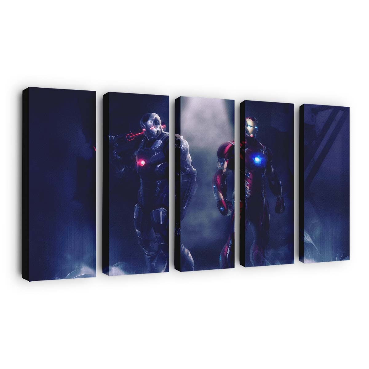 Abenteuer mit Iron Man und War Machine Leinwandbild - Wanddeko