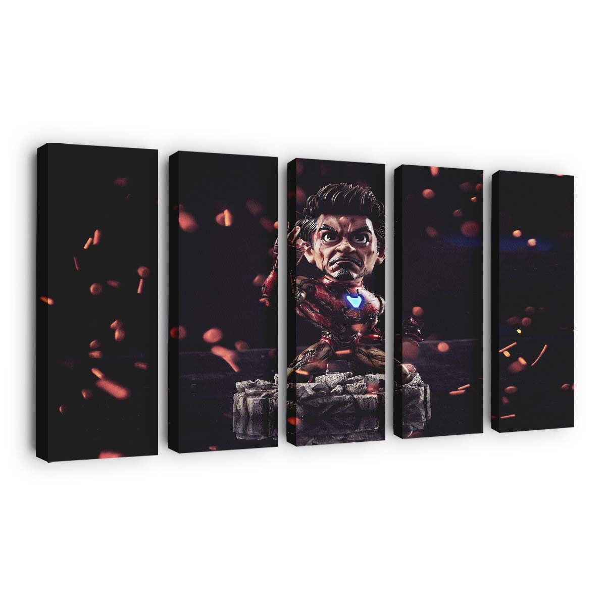 Chibi Ich bin Iron Man Leinwandbild - Wanddeko