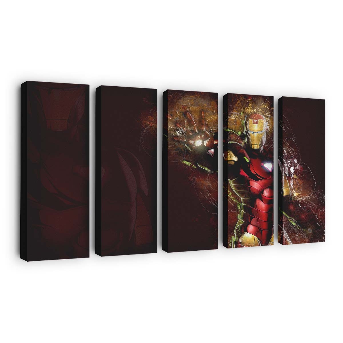 Iron Man Kunst 5 Leinwandbild - Wanddeko
